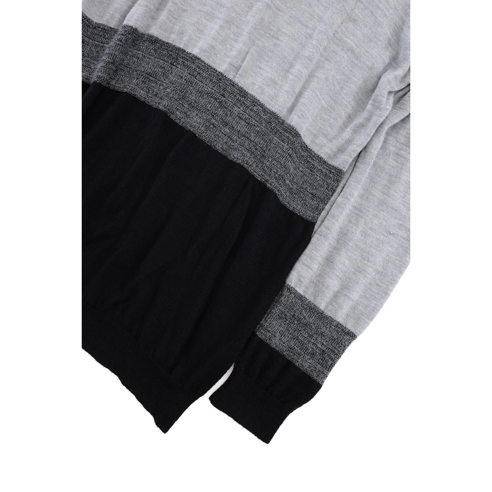 YOHJI YAMAMOTO Gilet long en laine Gris vintage, passéist — photo 11