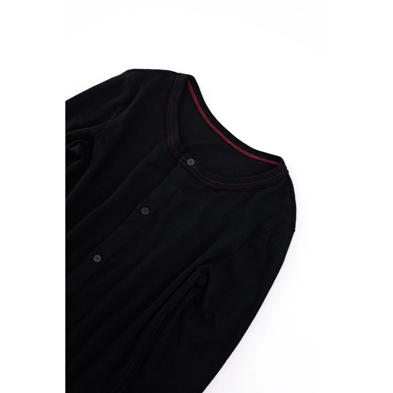 YOHJI YAMAMOTO Gilet long en laine Gris vintage, passéist — photo 14