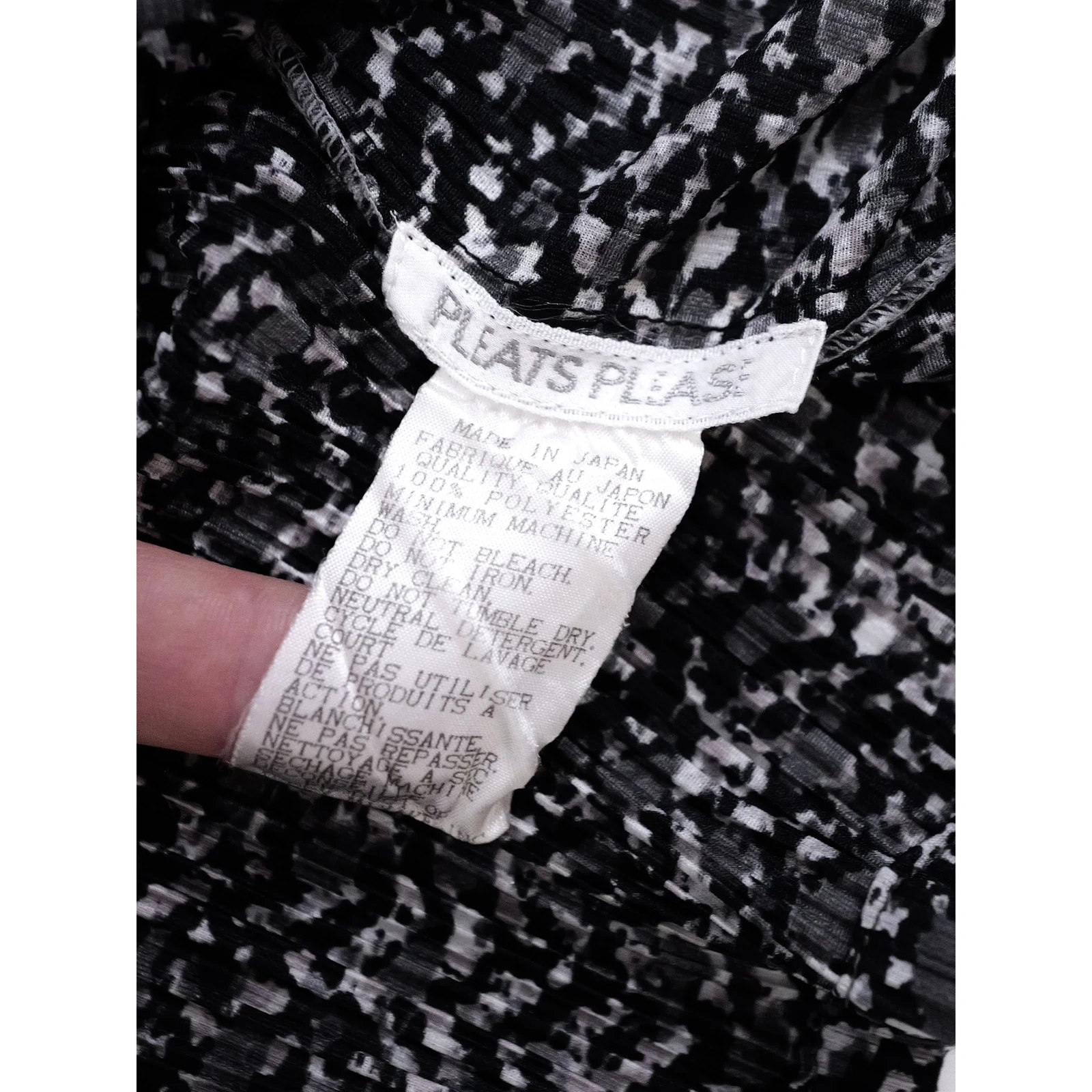 ISSEY MIYAKE Chemise Noir vintage, passéist — photo 11