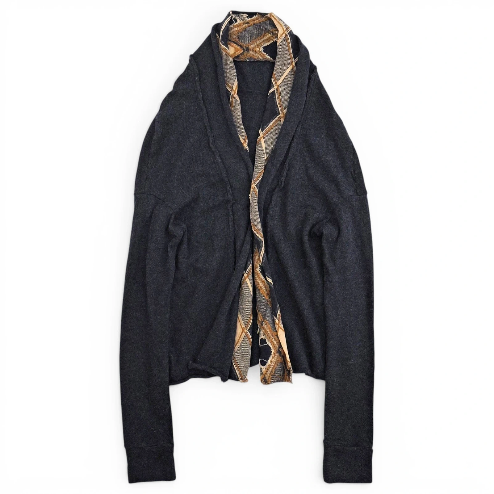 YOHJI YAMAMOTO Cardigan en laine Anthracite vintage, passéist — photo 1