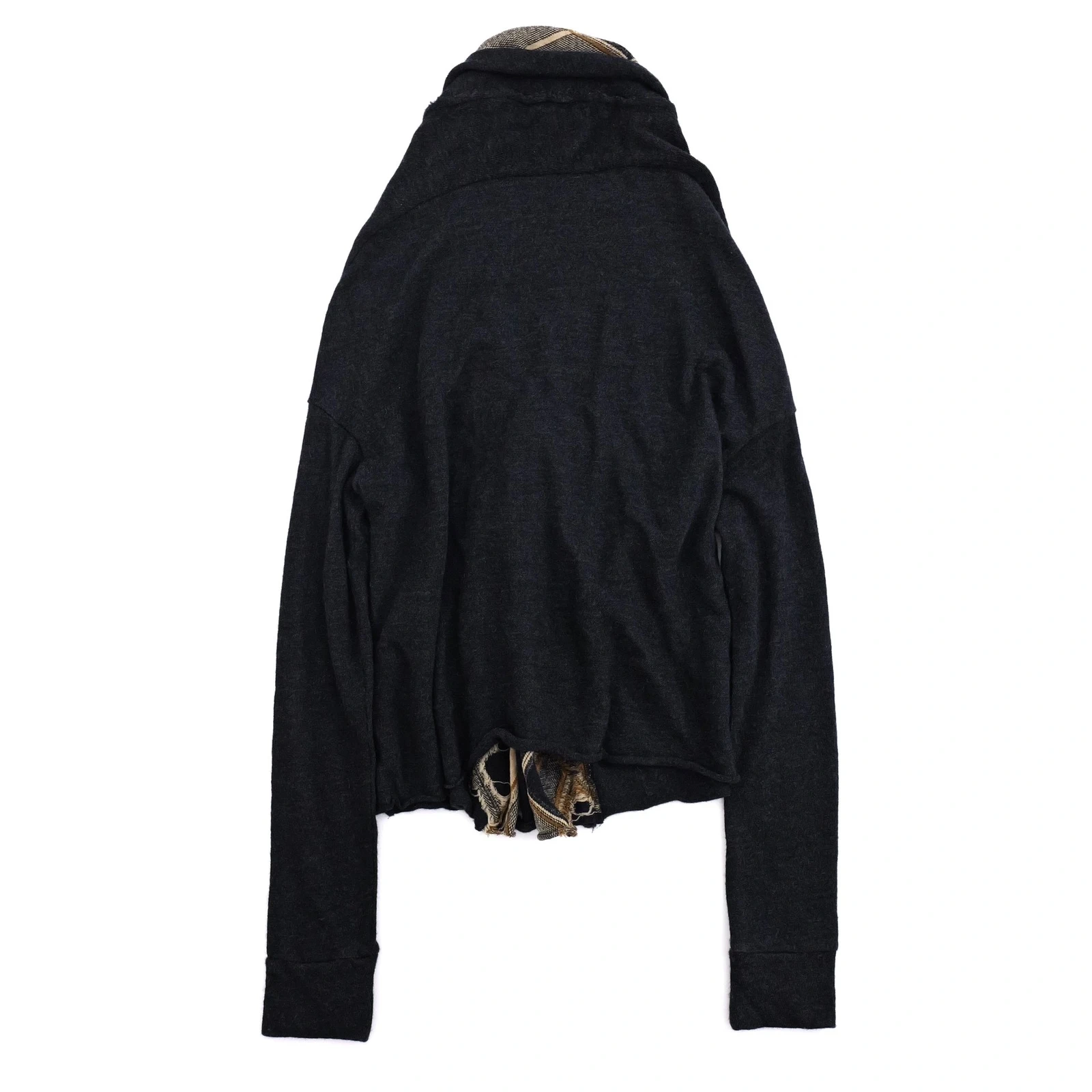YOHJI YAMAMOTO Cardigan en laine Anthracite vintage, passéist — photo 14