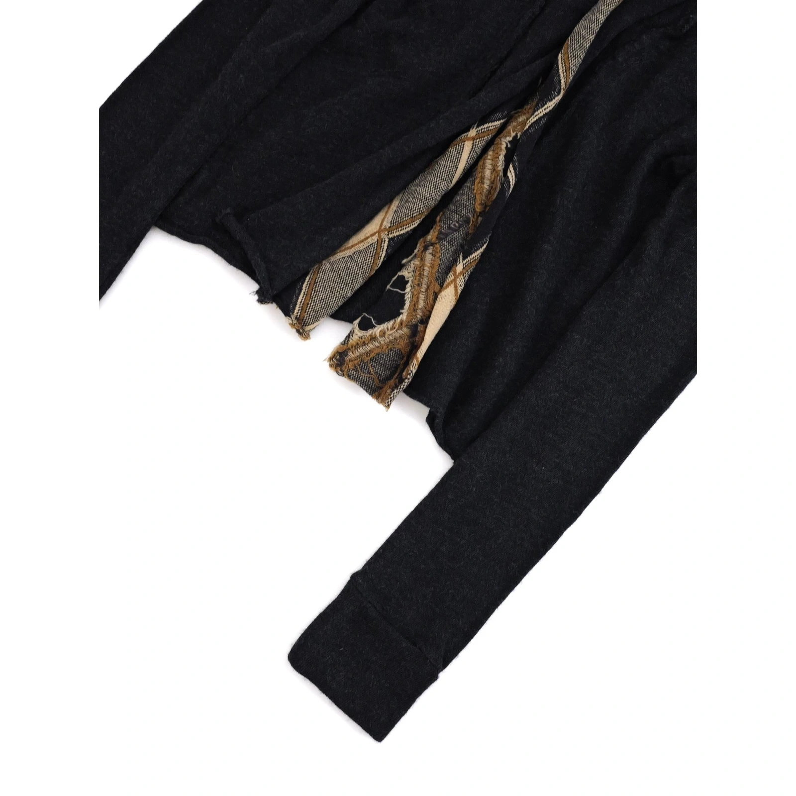 YOHJI YAMAMOTO Cardigan en laine Anthracite vintage, passéist — photo 3