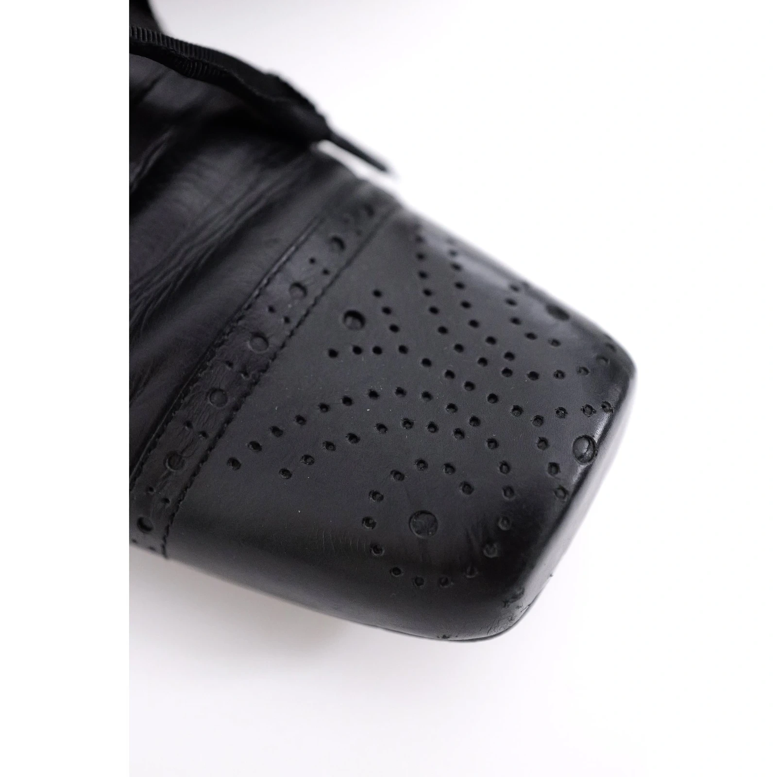 COMME DES GARÇONS Ballerines en cuir Noir vintage, passéist — photo 5