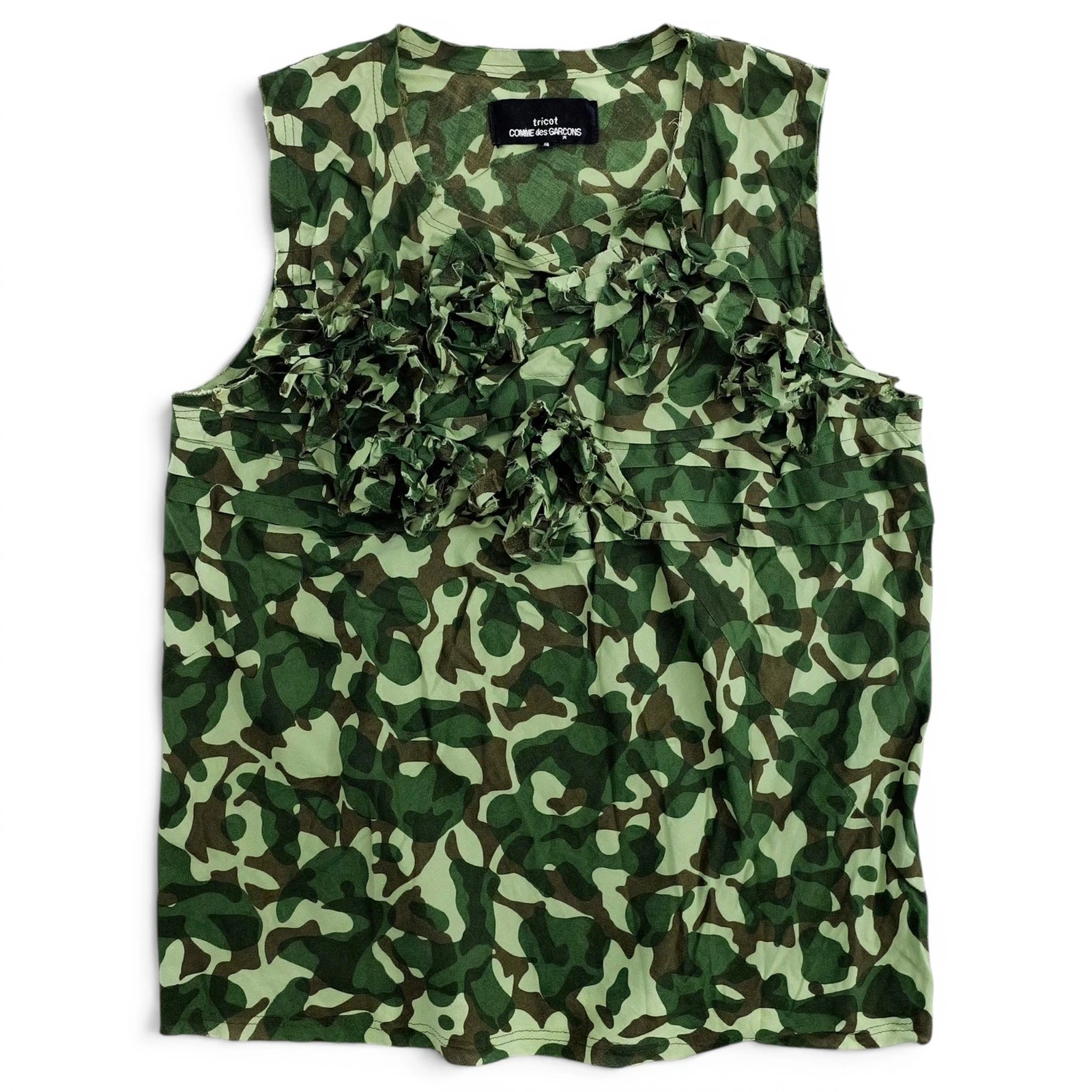 COMME DES GARÇONS Blouse Kaki vintage, passéist — photo 1