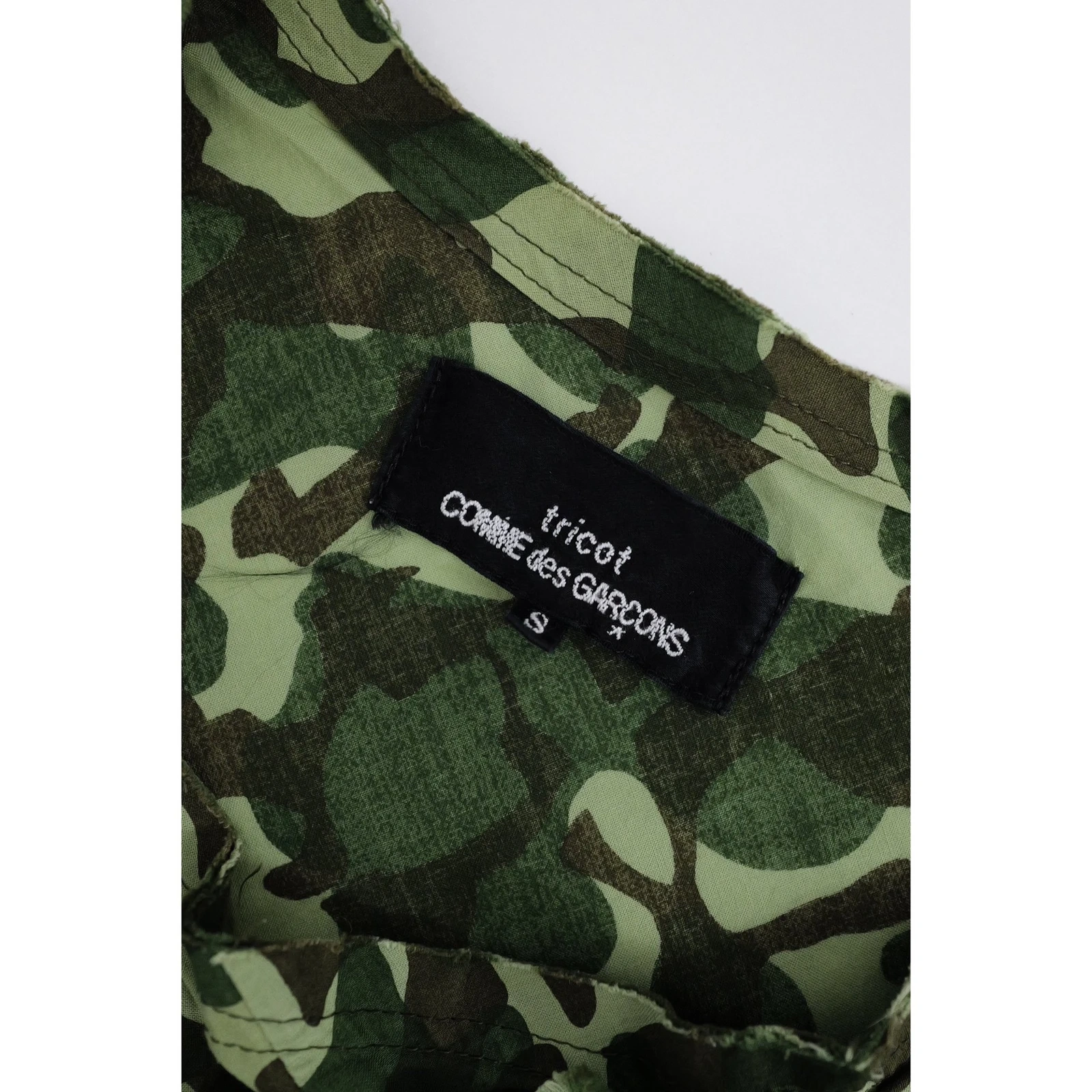 COMME DES GARÇONS Blouse Kaki vintage, passéist — photo 3