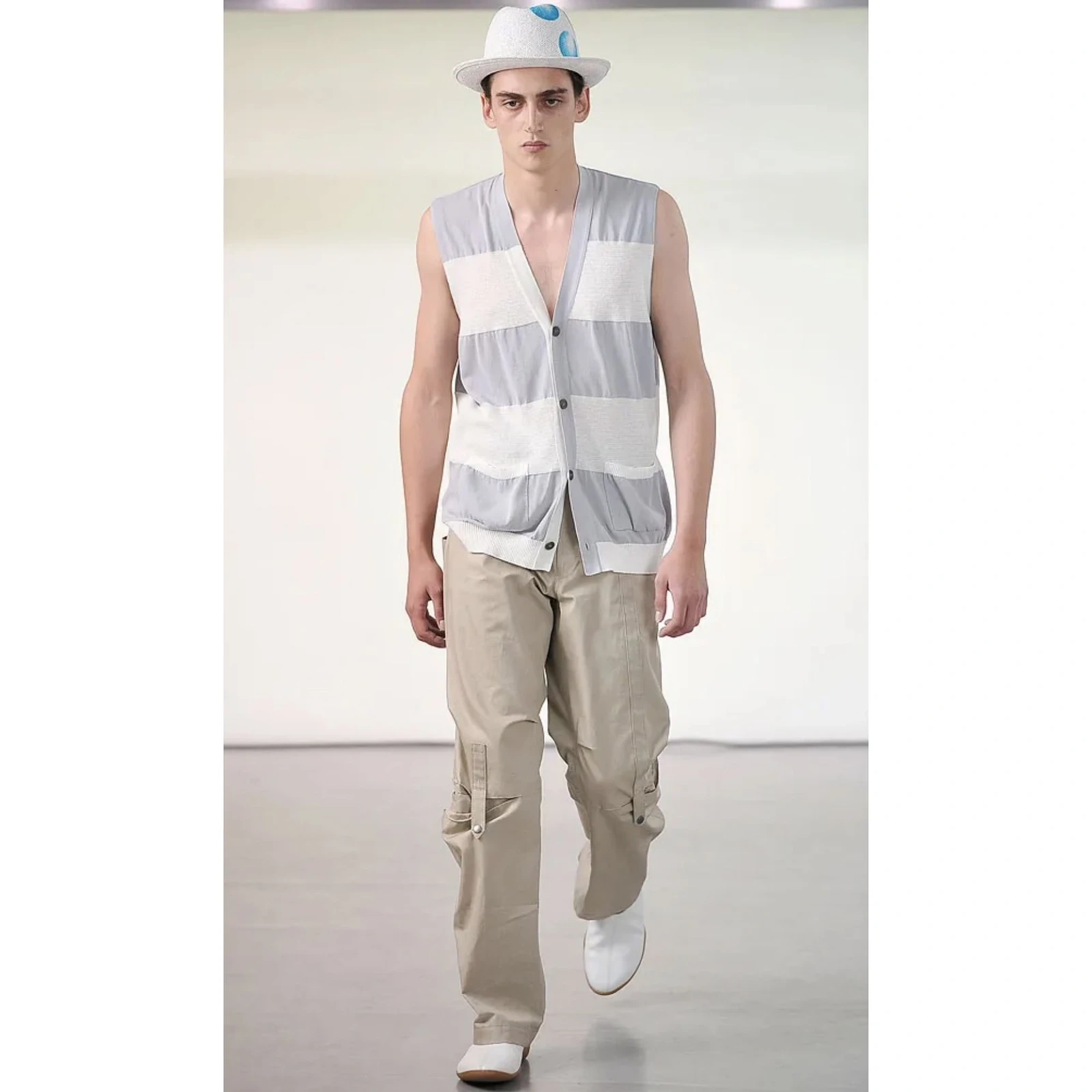 ISSEY MIYAKE Pantalon Beige vintage, passéist — photo 7