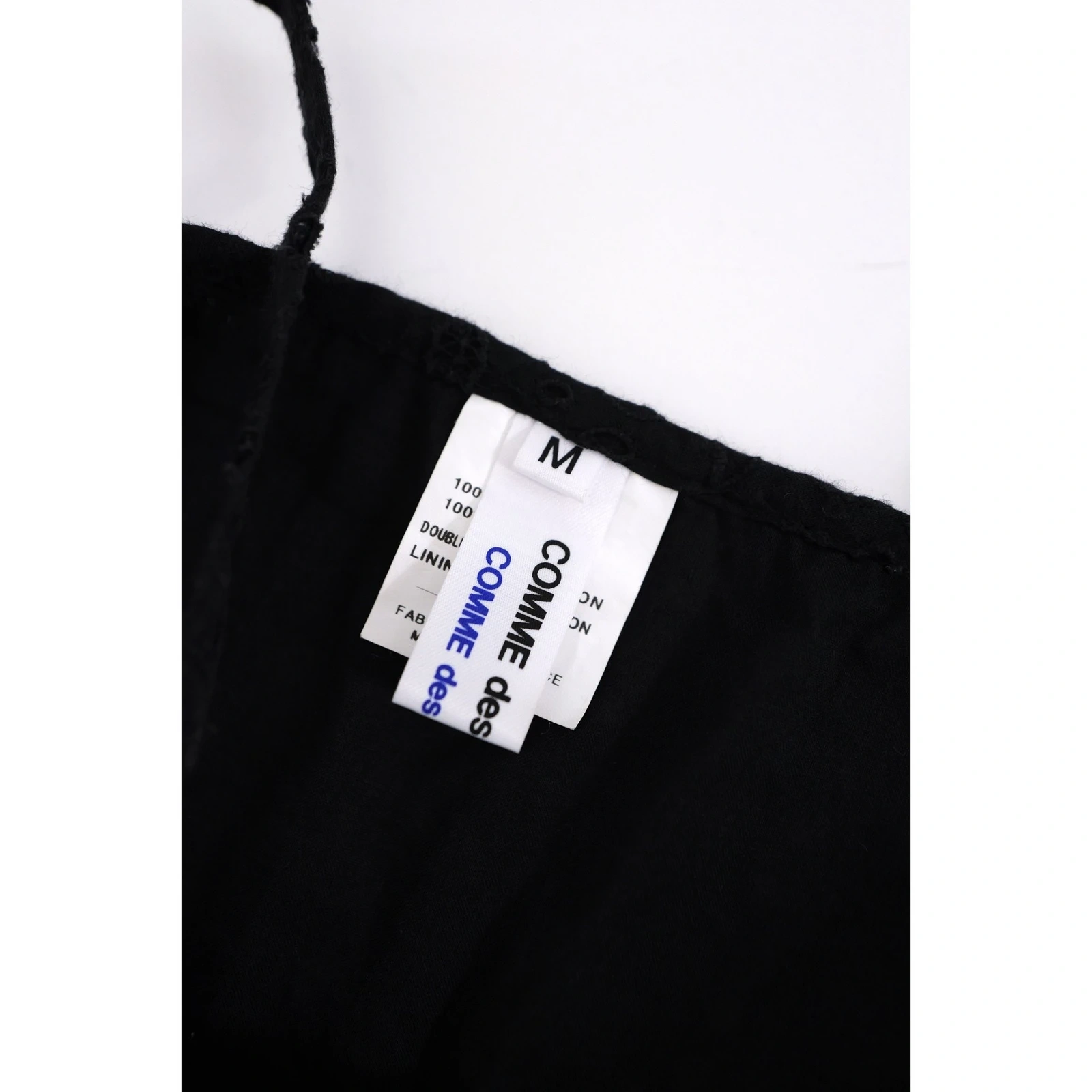 COMME DES GARÇONS Robe mi-longue Noir vintage, passéist — photo 12