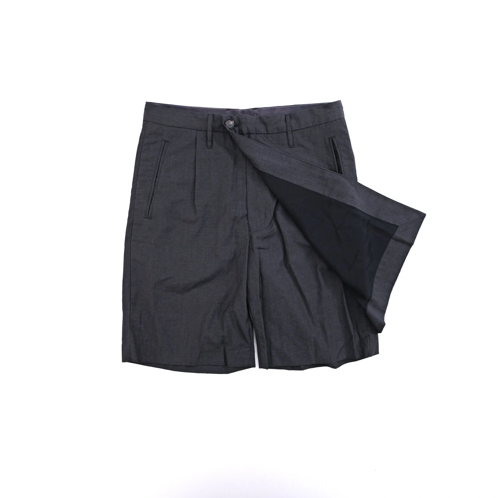 MAISON MIHARA YASUHIRO Short en laine Noir vintage, passéist — photo 2