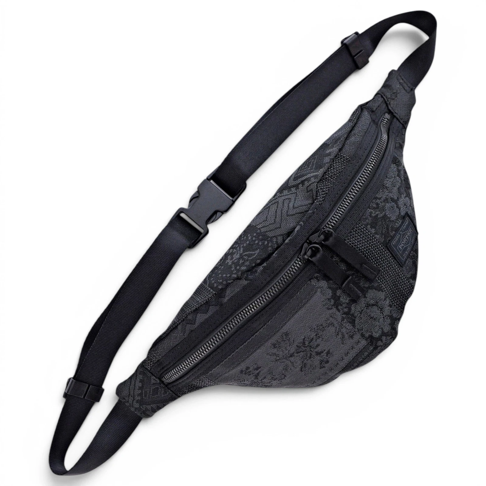 PORTER BY YOSHIDA KABAN Sac banane Anthracite vintage, passéist — photo 1