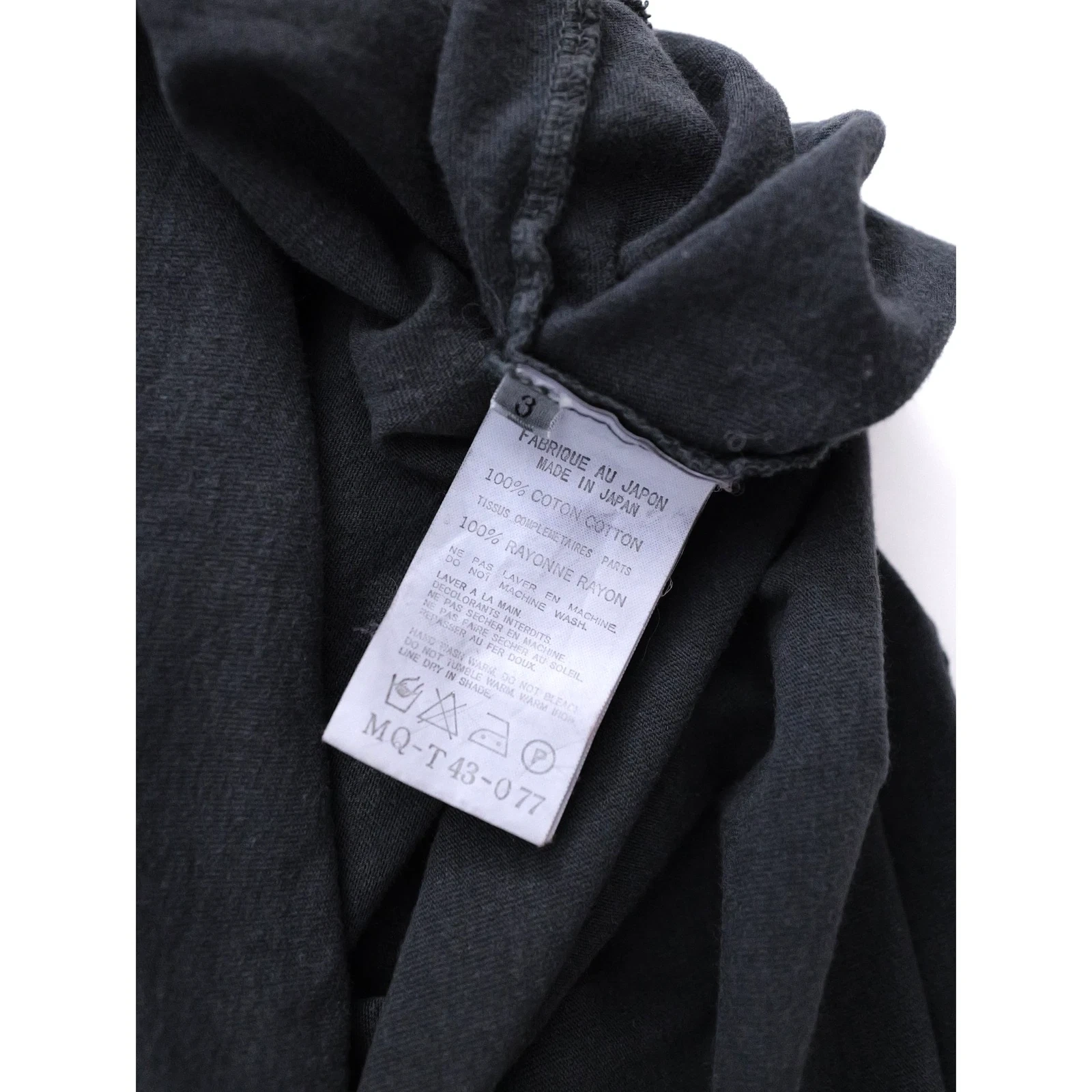 YOHJI YAMAMOTO T-shirt Gris vintage, passéist — photo 11