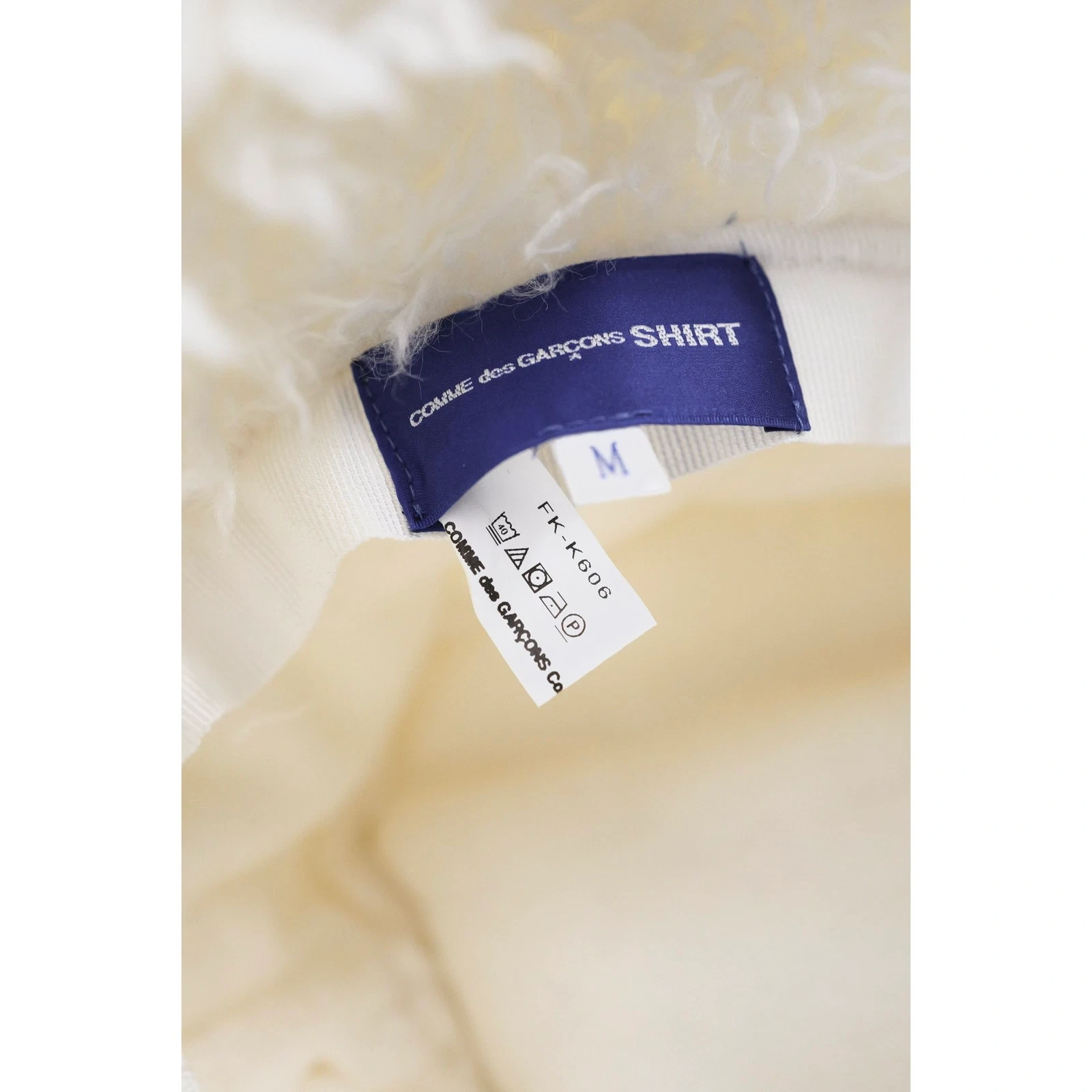 COMME DES GARÇONS Chapeau / bonnet Blanc vintage, passéist — photo 11