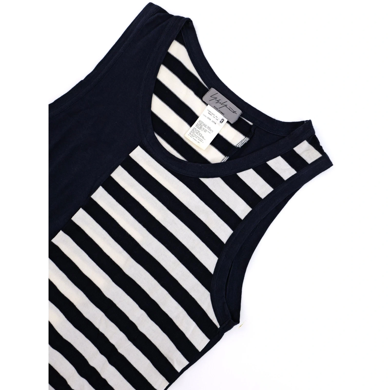 YOHJI YAMAMOTO T-shirt Marine vintage, passéist — photo 2