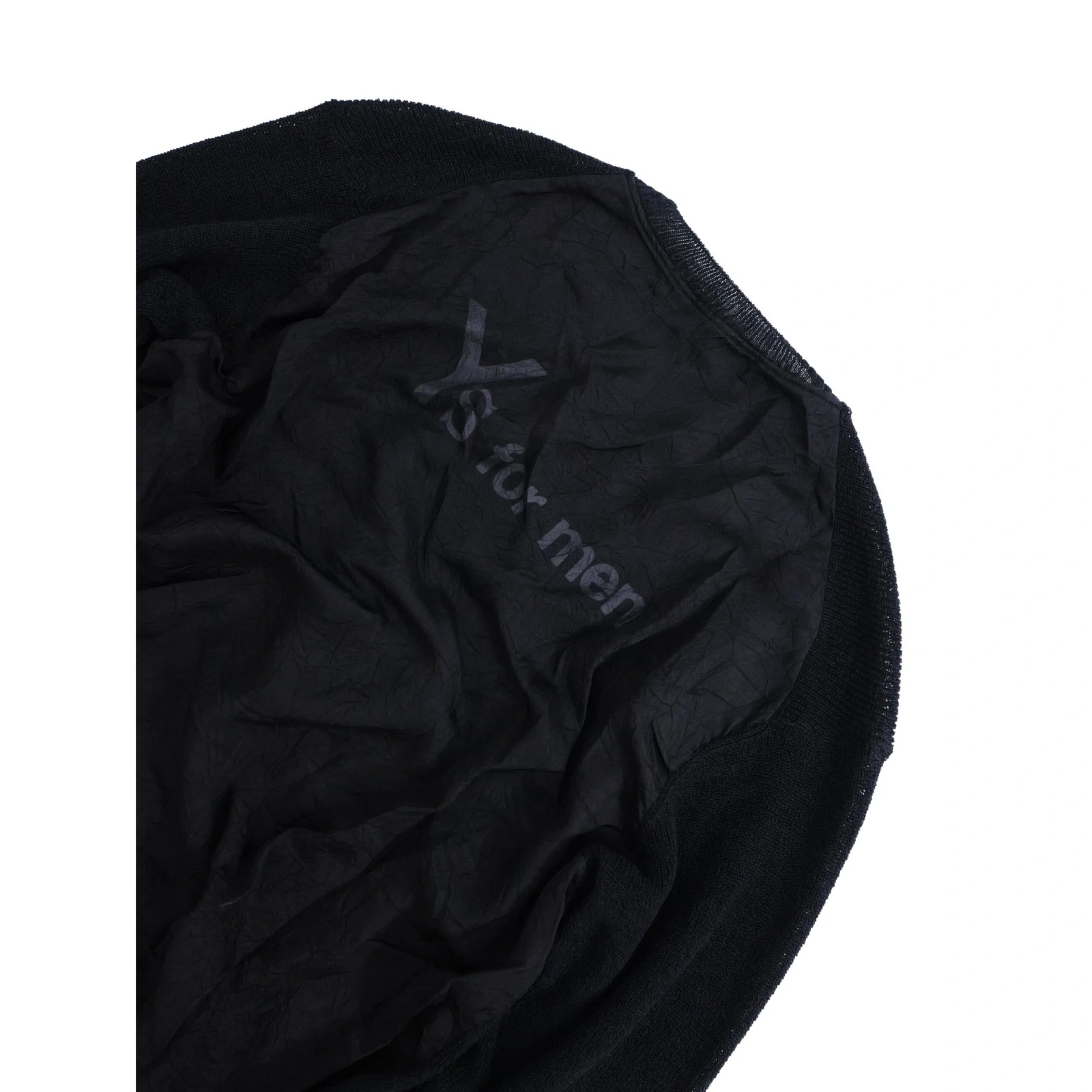 YOHJI YAMAMOTO Pull en lin Noir vintage, passéist — photo 4