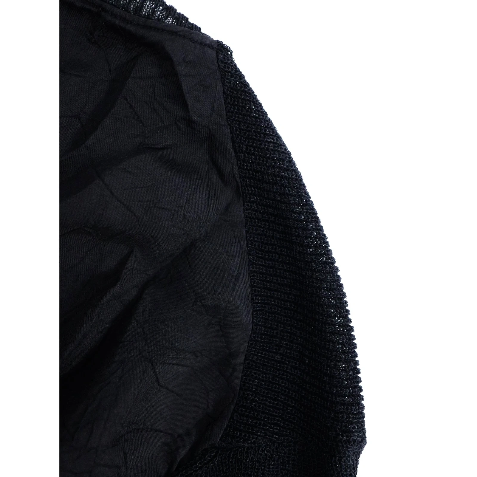 YOHJI YAMAMOTO Pull en lin Noir vintage, passéist — photo 10