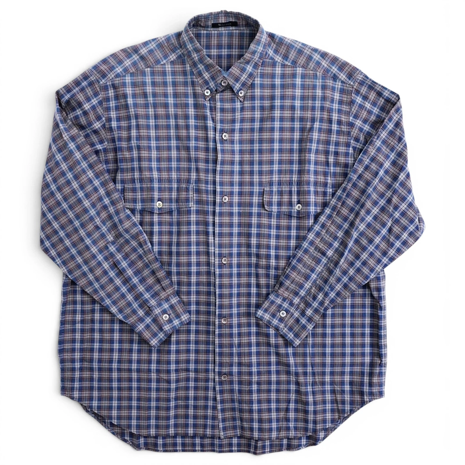 YOHJI YAMAMOTO Chemise Bleu vintage, passéist — photo 1