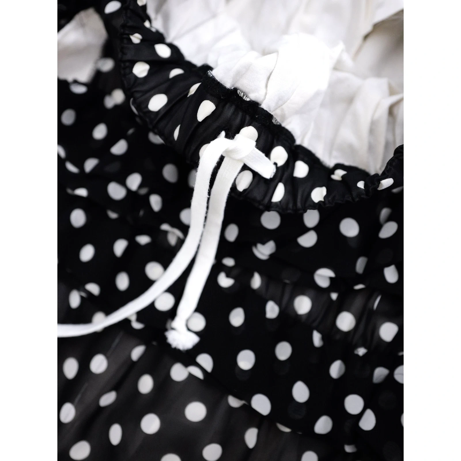 COMME DES GARÇONS Jupe mi-longue Noir vintage, passéist — photo 12