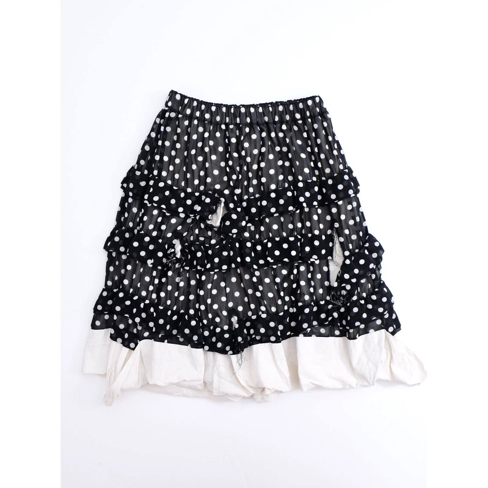 COMME DES GARÇONS Jupe mi-longue Noir vintage, passéist — photo 13