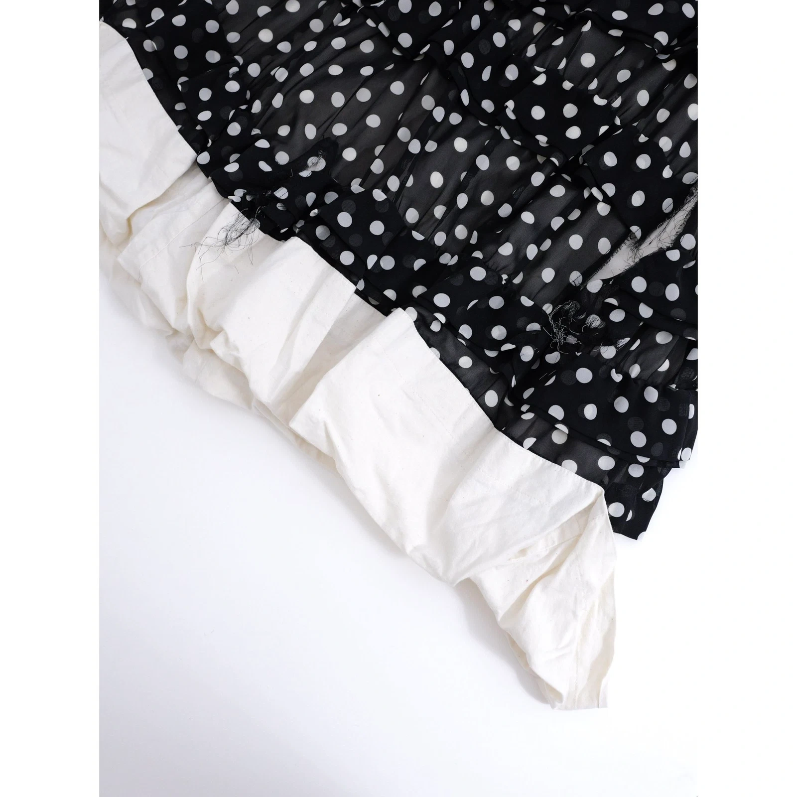 COMME DES GARÇONS Jupe mi-longue Noir vintage, passéist — photo 14