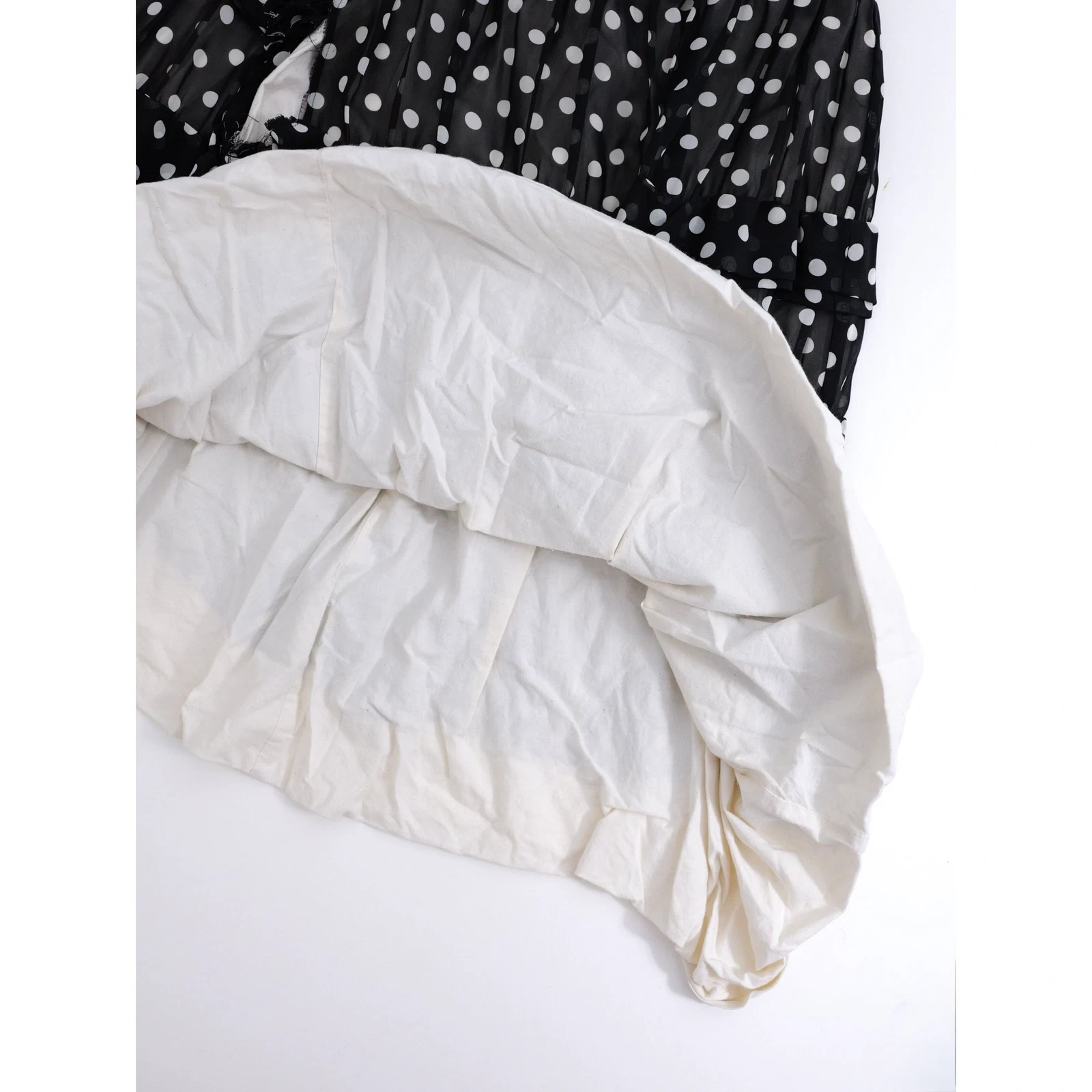 COMME DES GARÇONS Jupe mi-longue Noir vintage, passéist — photo 8