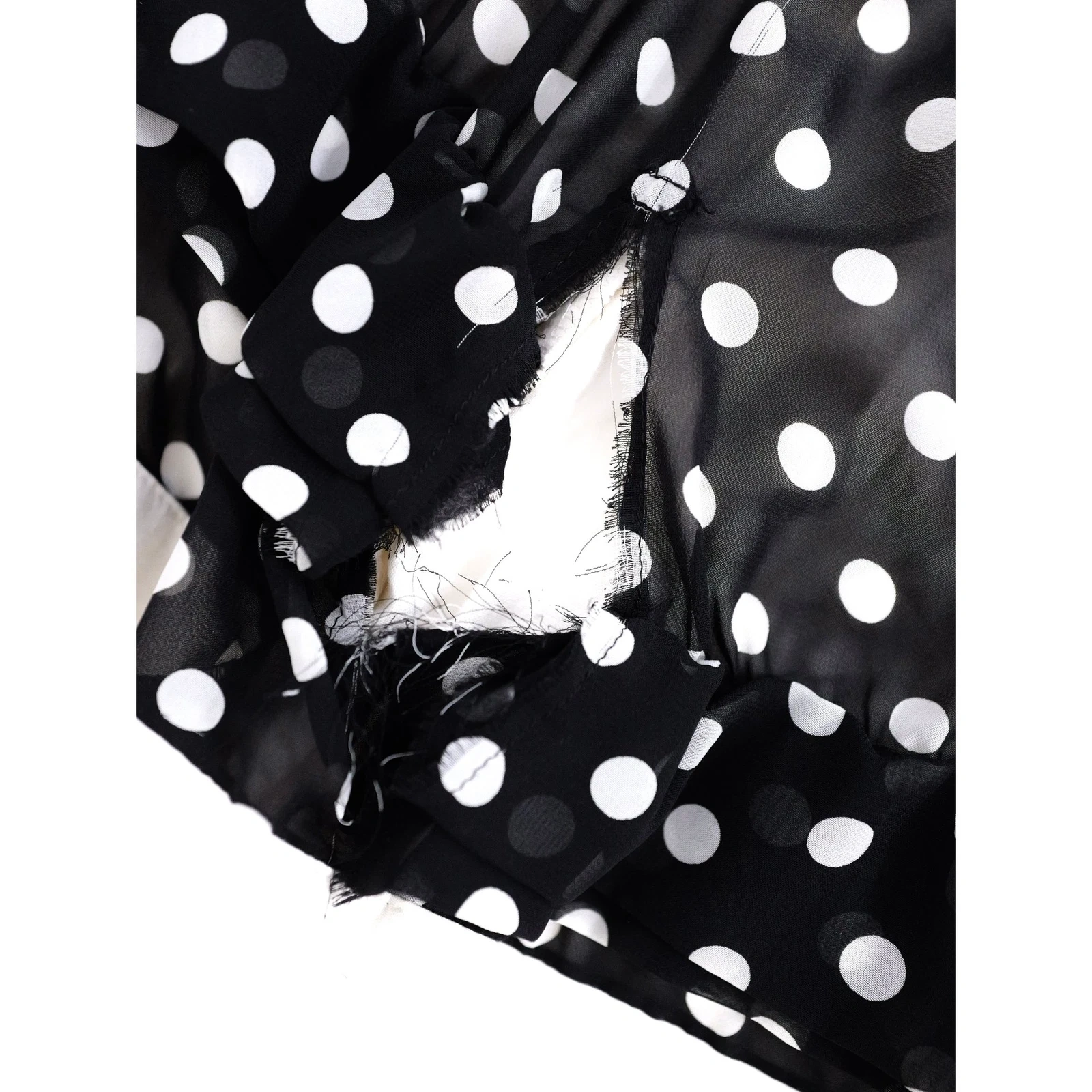 COMME DES GARÇONS Jupe mi-longue Noir vintage, passéist — photo 9