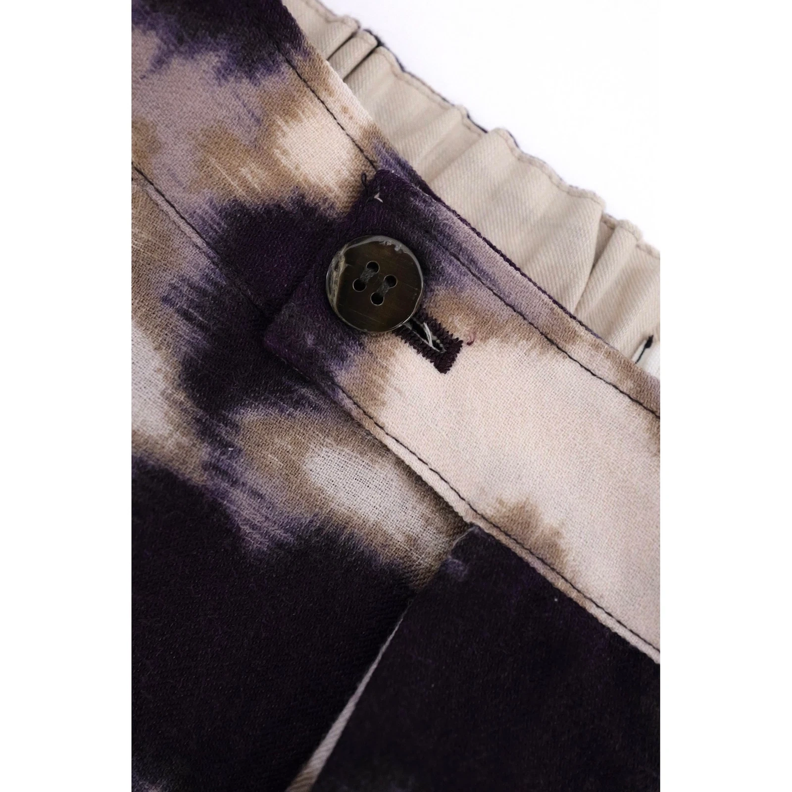 PLANTATION Jupe mi-longue en laine Violet vintage, passéist — photo 6
