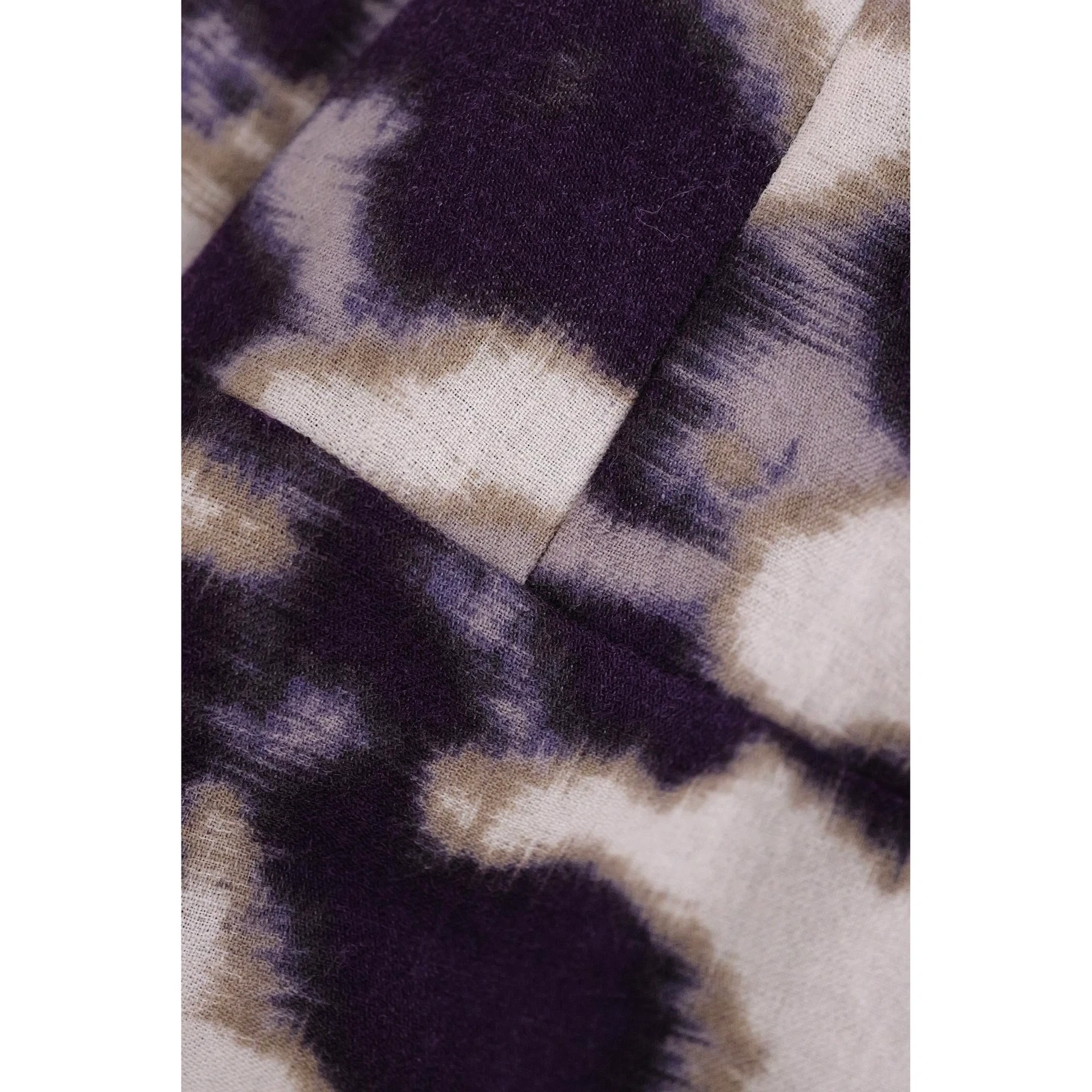 PLANTATION Jupe mi-longue en laine Violet vintage, passéist — photo 7
