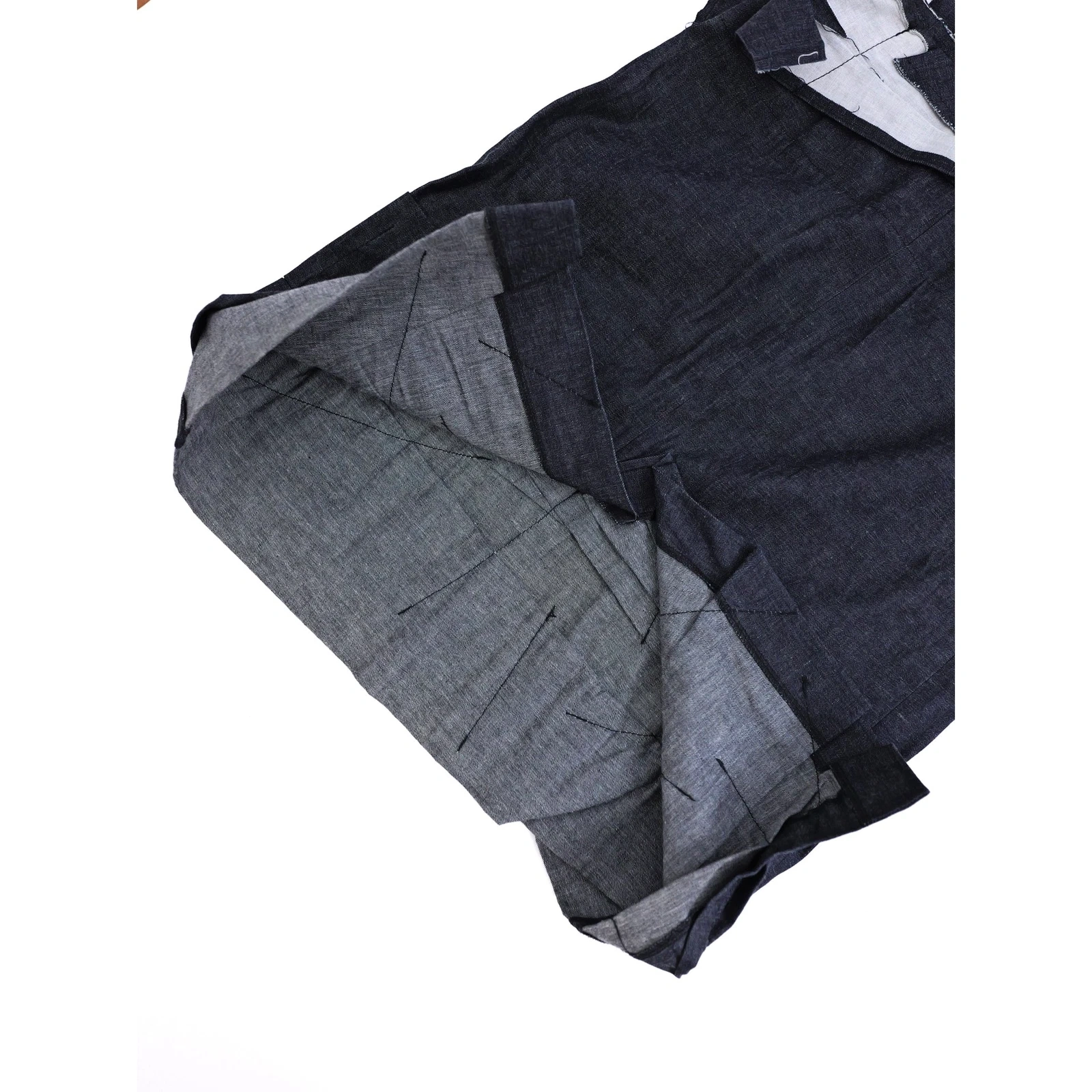 COMME DES GARÇONS Robe mi-longue Marine vintage, passéist — photo 14