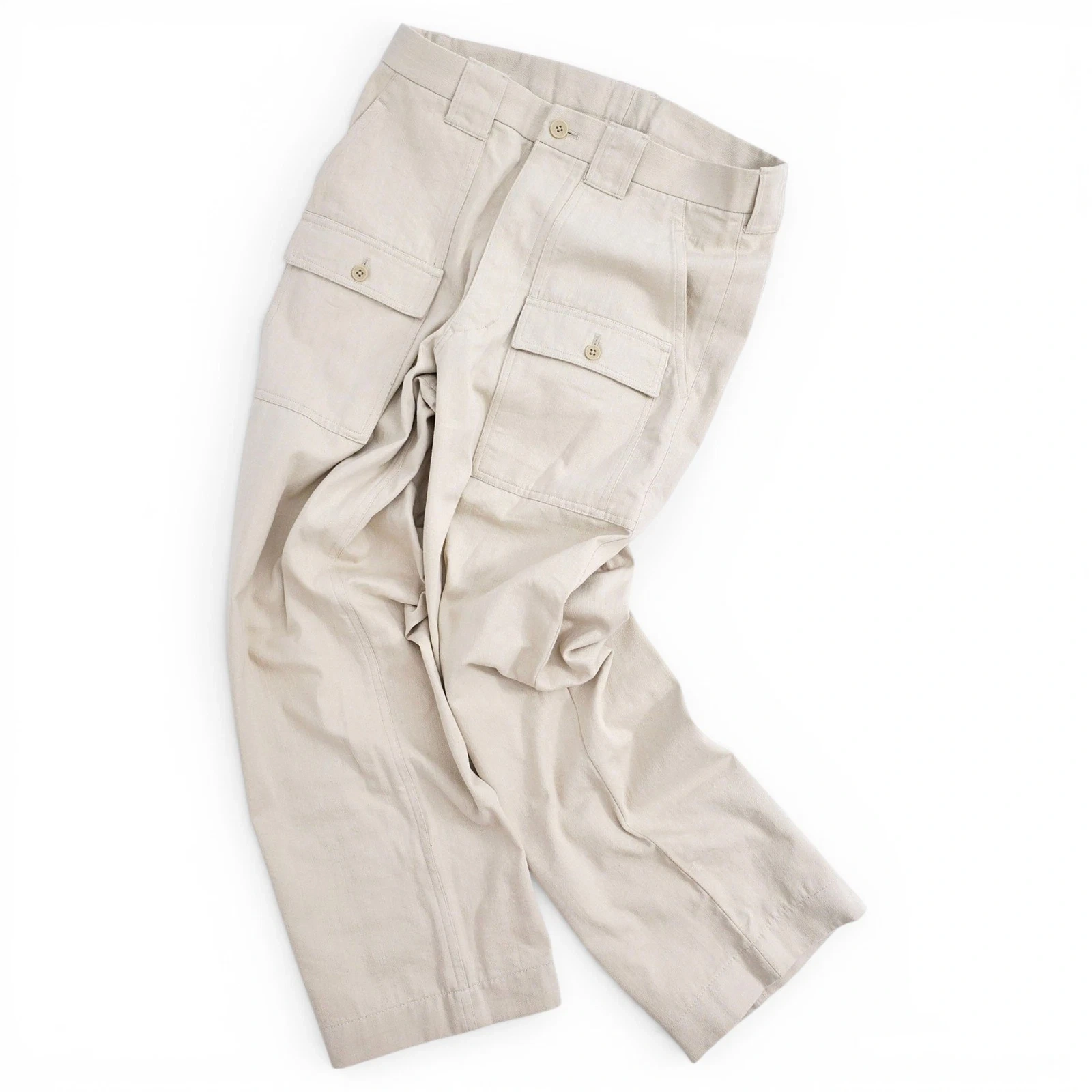YOHJI YAMAMOTO Pantalon Beige vintage, passéist — photo 1