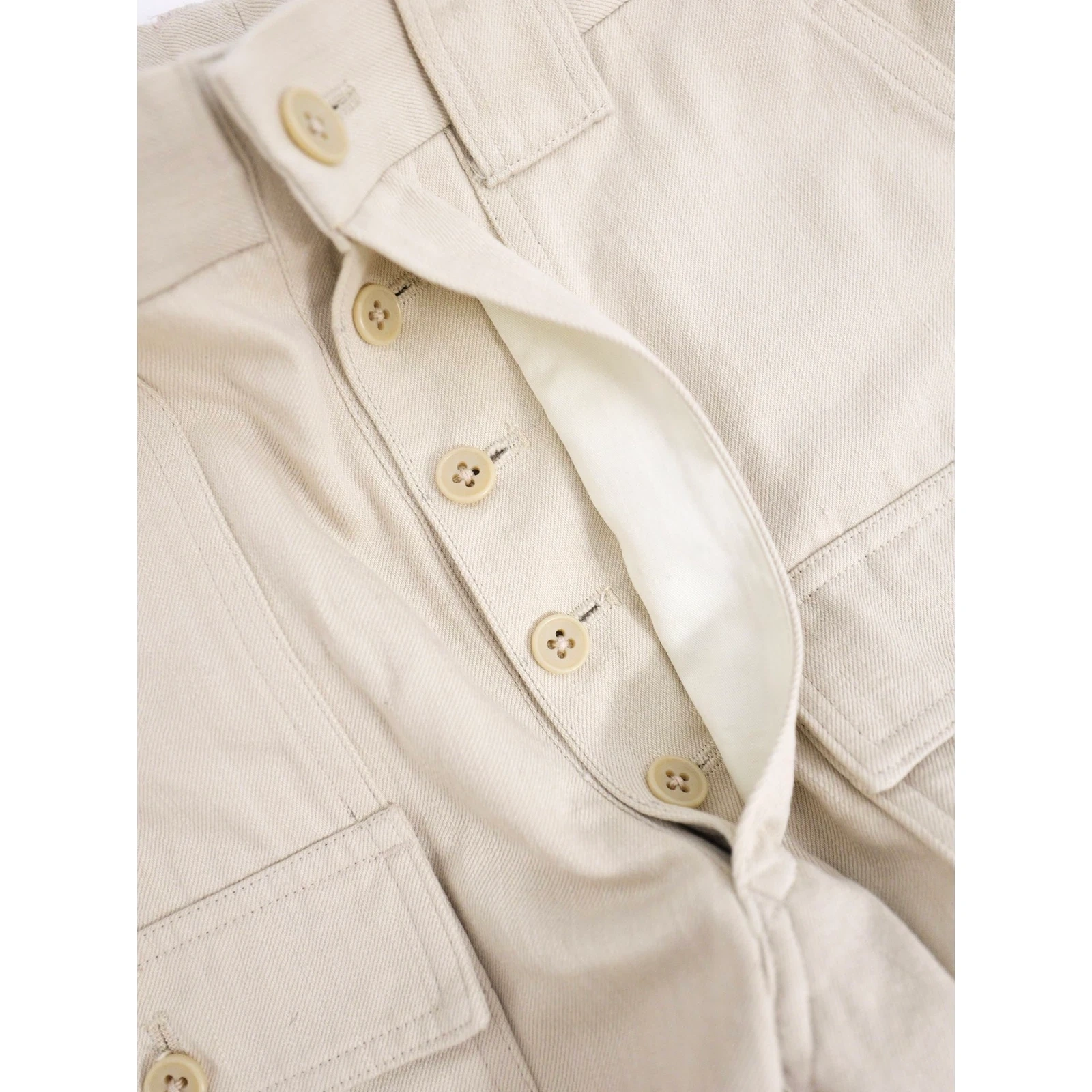 YOHJI YAMAMOTO Pantalon Beige vintage, passéist — photo 12