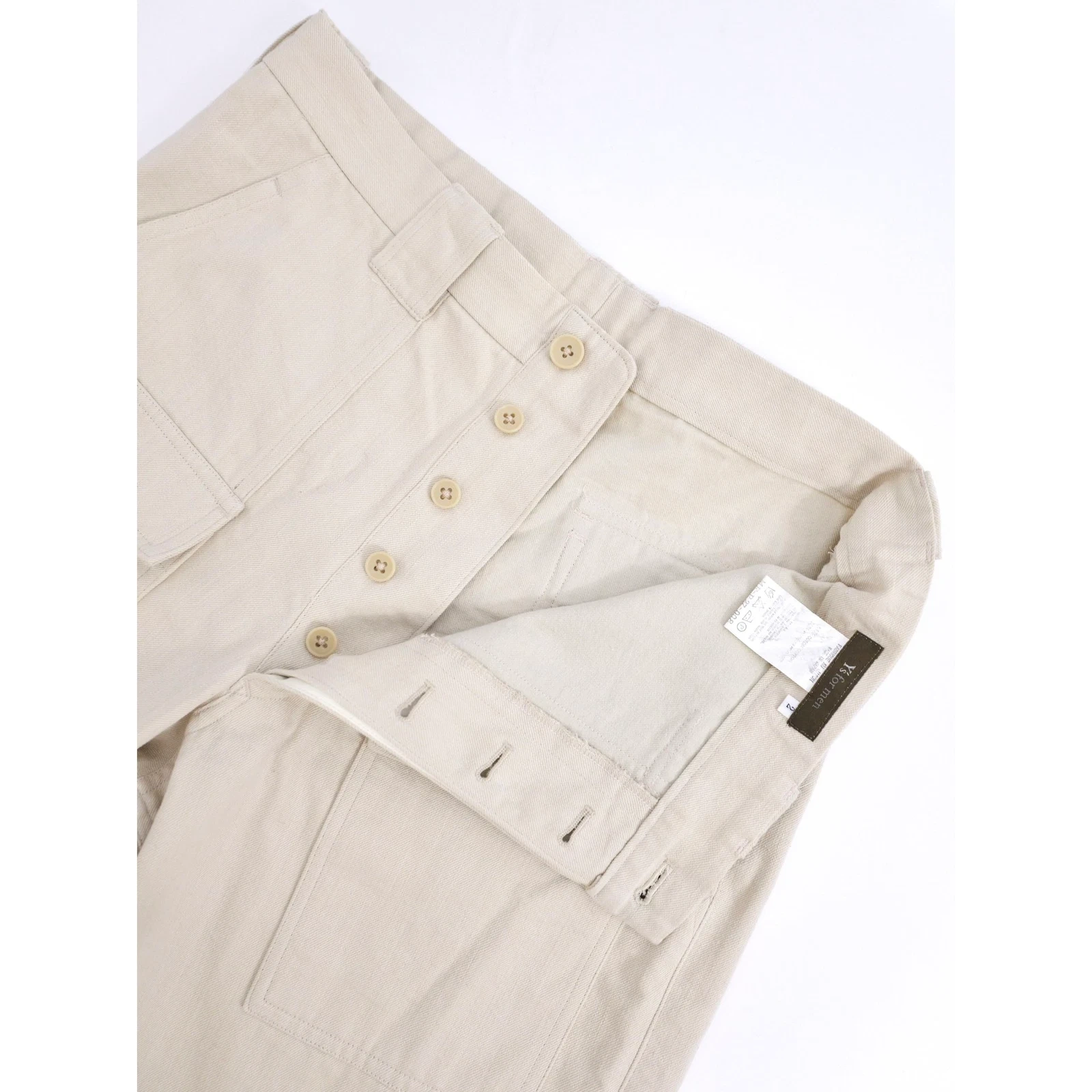 YOHJI YAMAMOTO Pantalon Beige vintage, passéist — photo 10