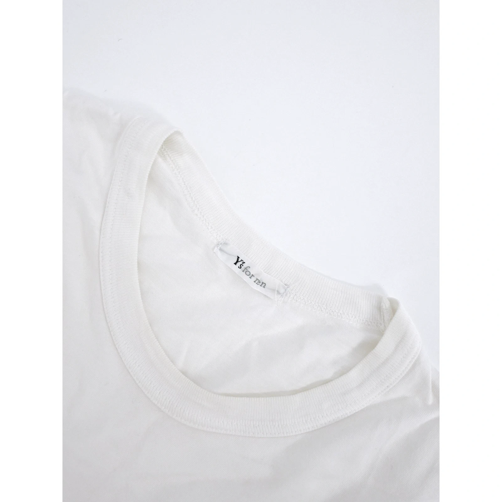 YOHJI YAMAMOTO T-shirt Blanc vintage, passéist — photo 3