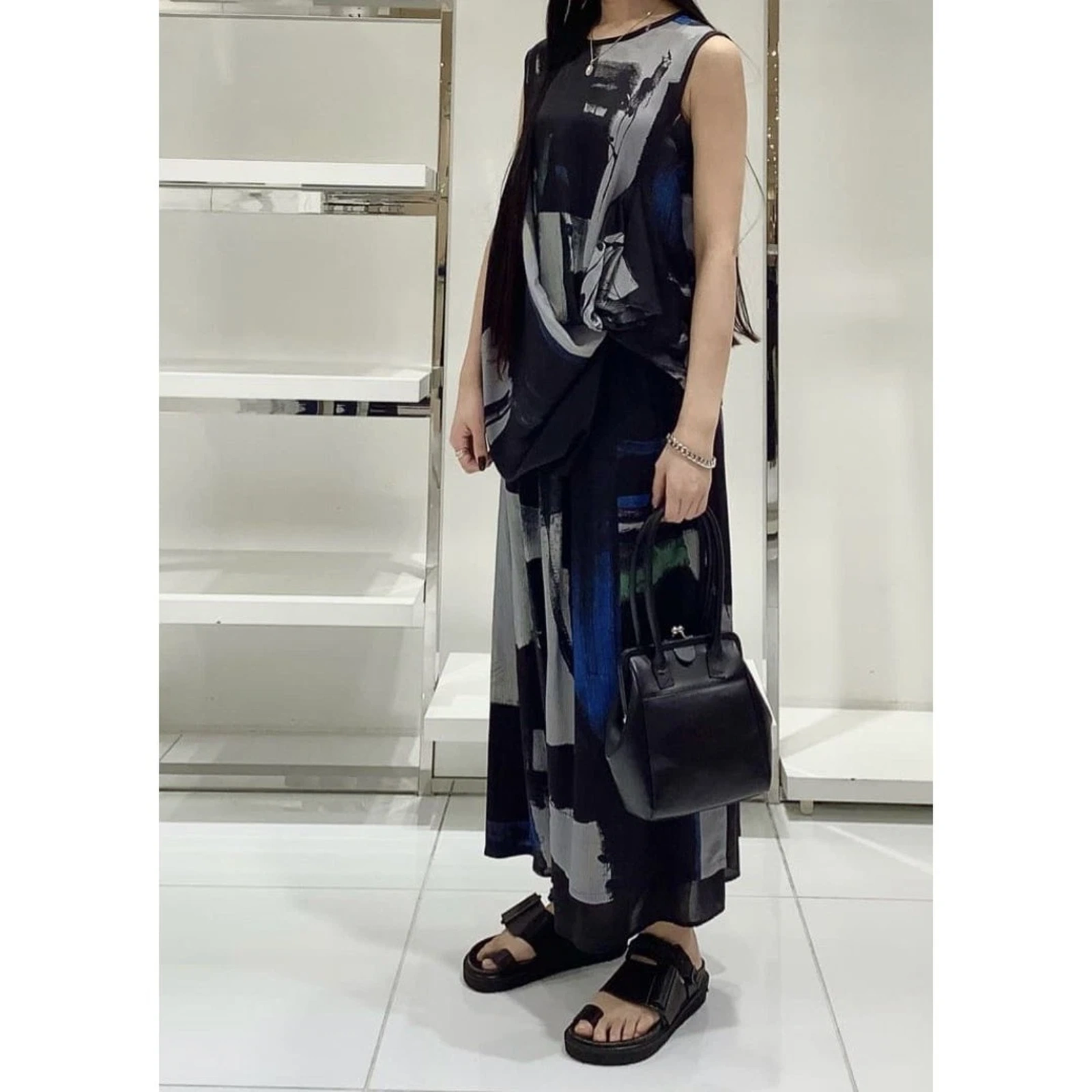 YOHJI YAMAMOTO Harem Multicolore vintage, passéist — photo 11
