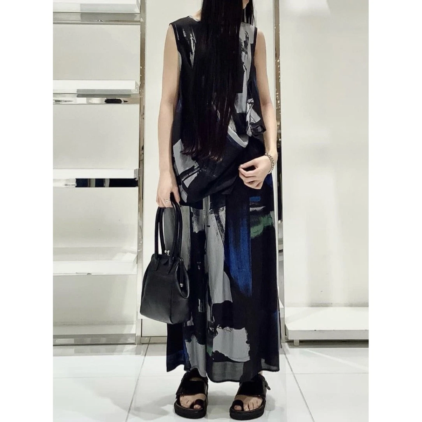 YOHJI YAMAMOTO Harem Multicolore vintage, passéist — photo 4