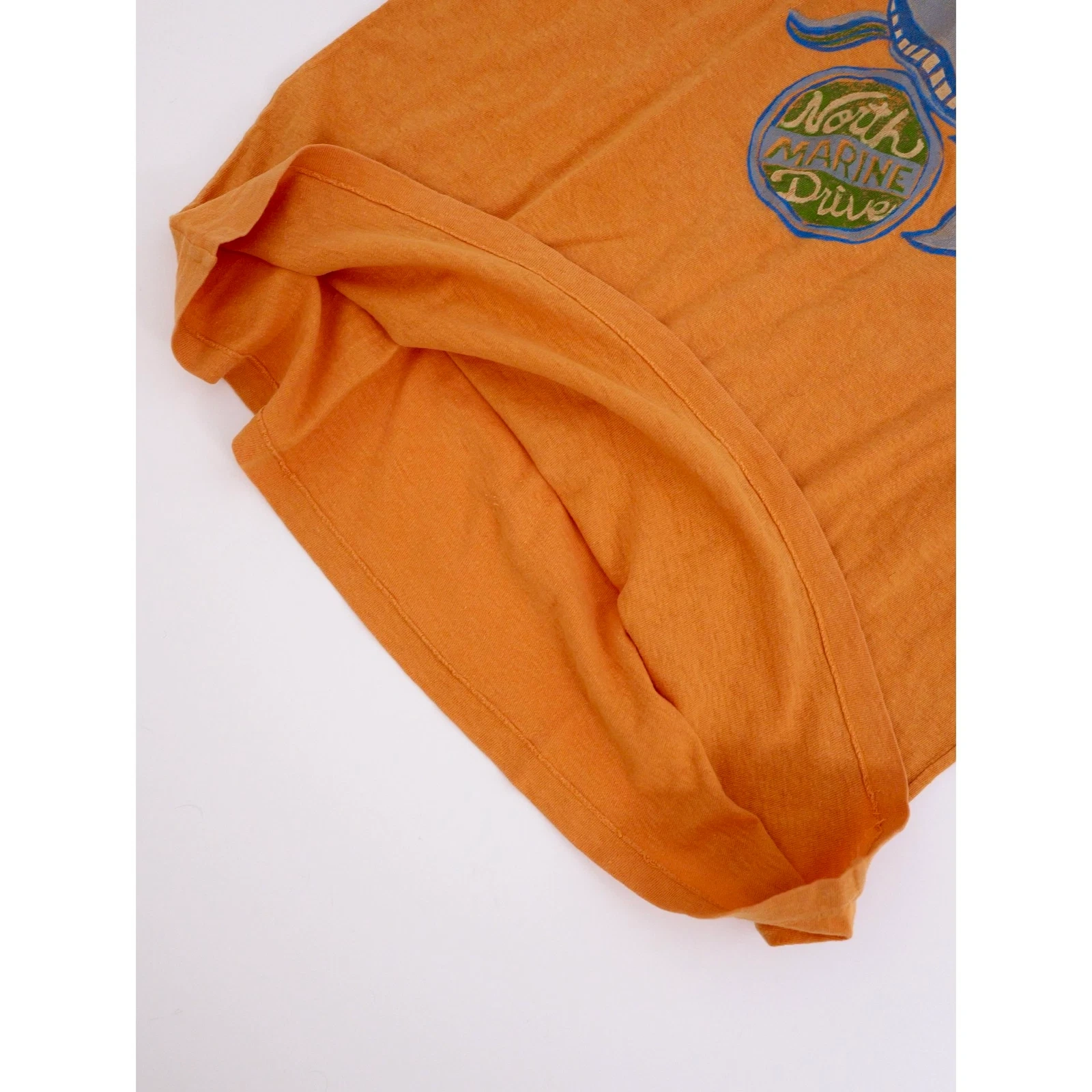 45RPM T-shirt Orange vintage, passéist — photo 12