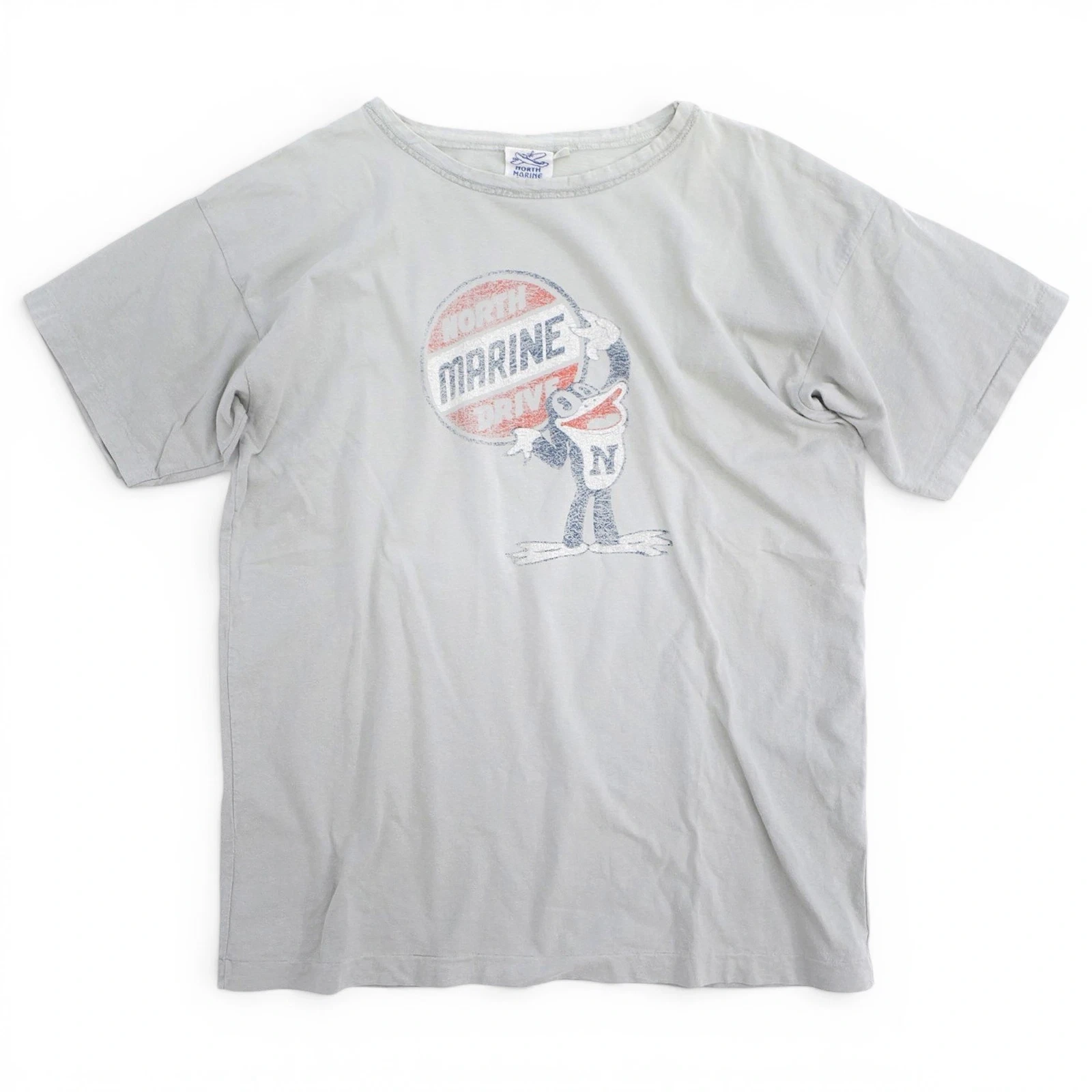 45RPM T-shirt Gris vintage, passéist — photo 1