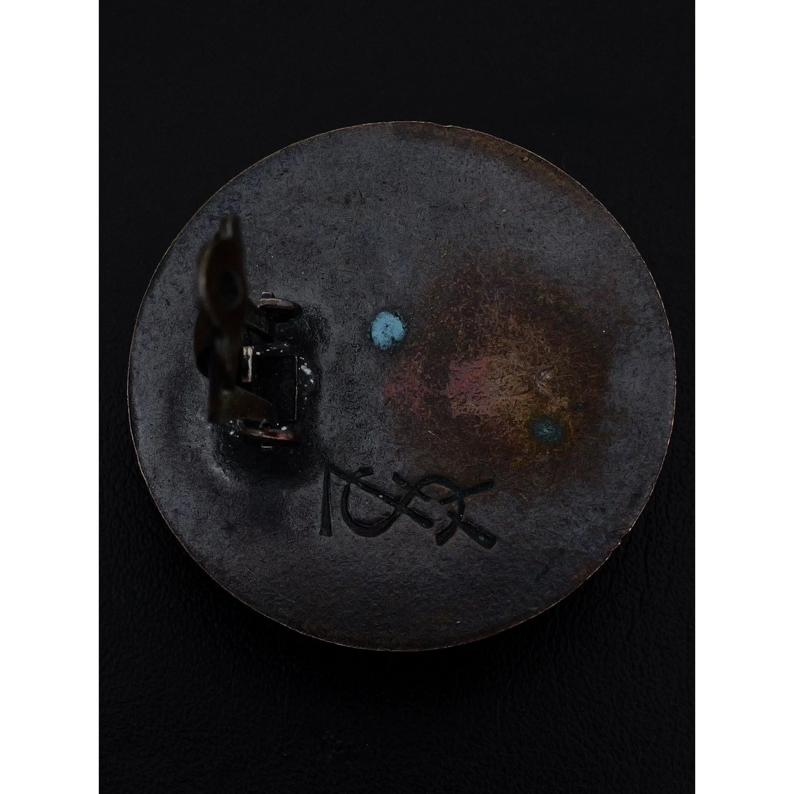 DIVERS Boucles d'oreilles Anthracite vintage, passéist — photo 3