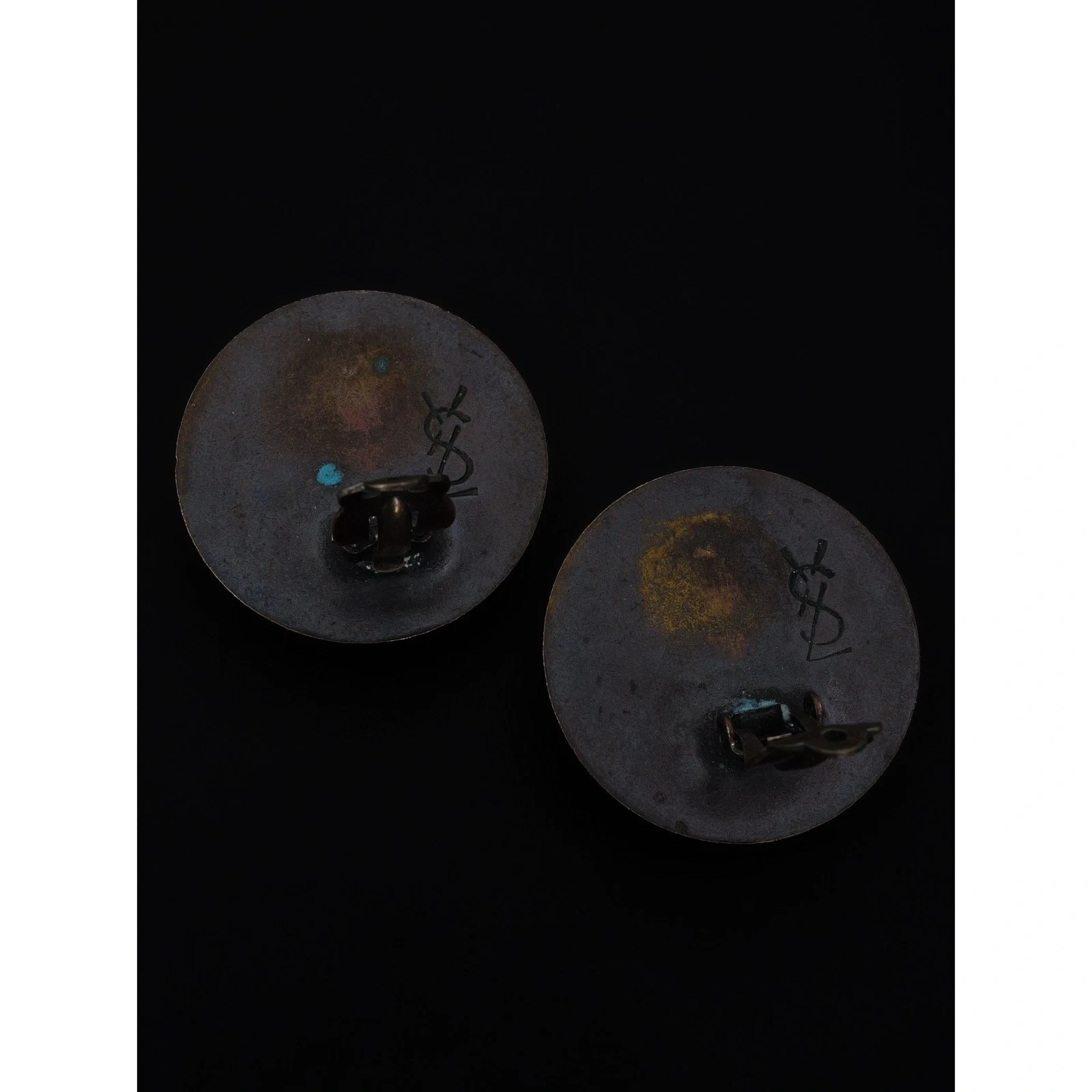 DIVERS Boucles d'oreilles Anthracite vintage, passéist — photo 5