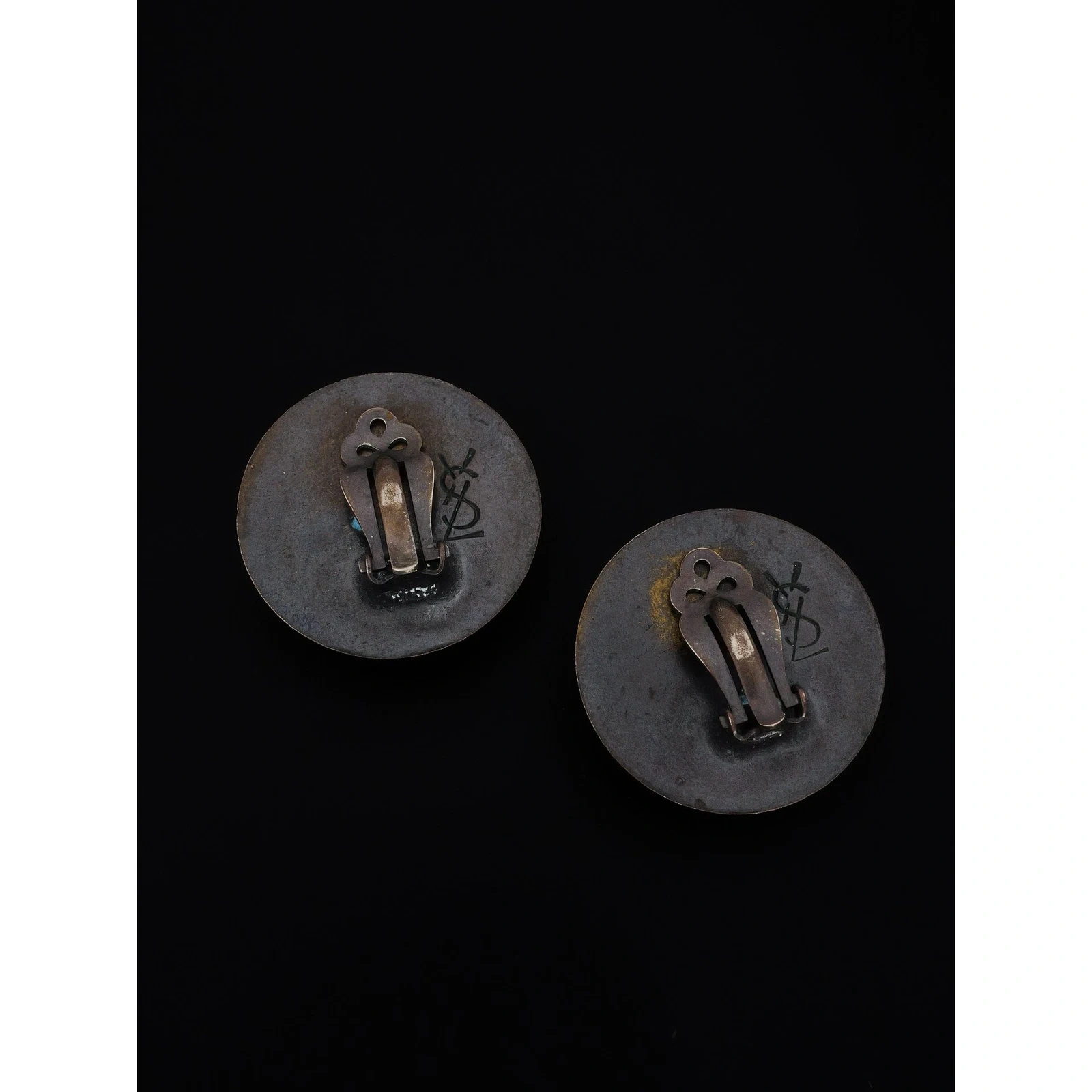 DIVERS Boucles d'oreilles Anthracite vintage, passéist — photo 6