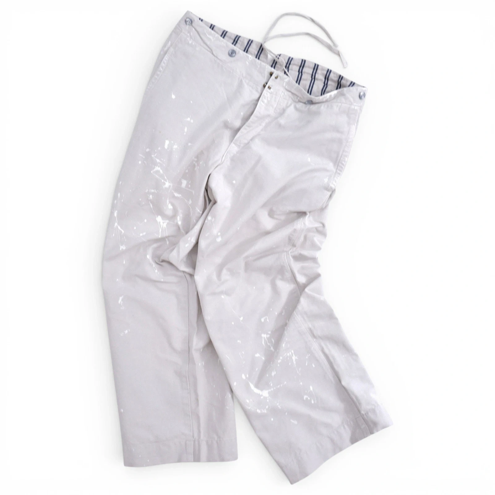 45RPM Pantalon large Beige vintage, passéist — photo 1