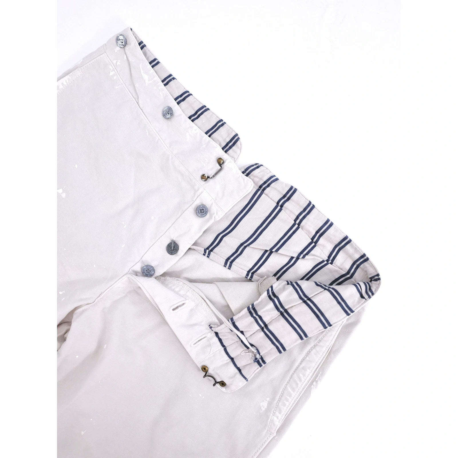45RPM Pantalon large Beige vintage, passéist — photo 7