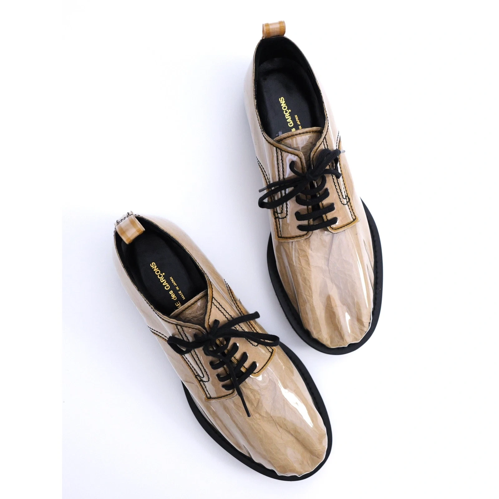 COMME DES GARÇONS Derbies Marron vintage, passéist — photo 3