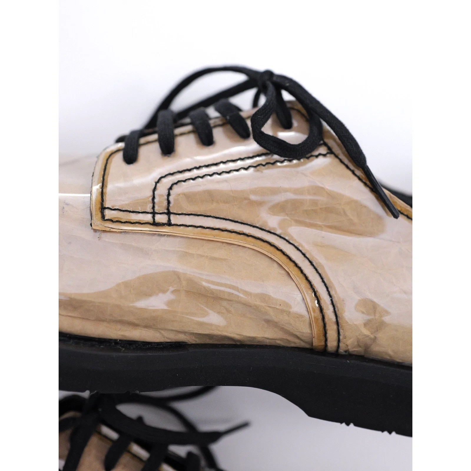 COMME DES GARÇONS Derbies Marron vintage, passéist — photo 4