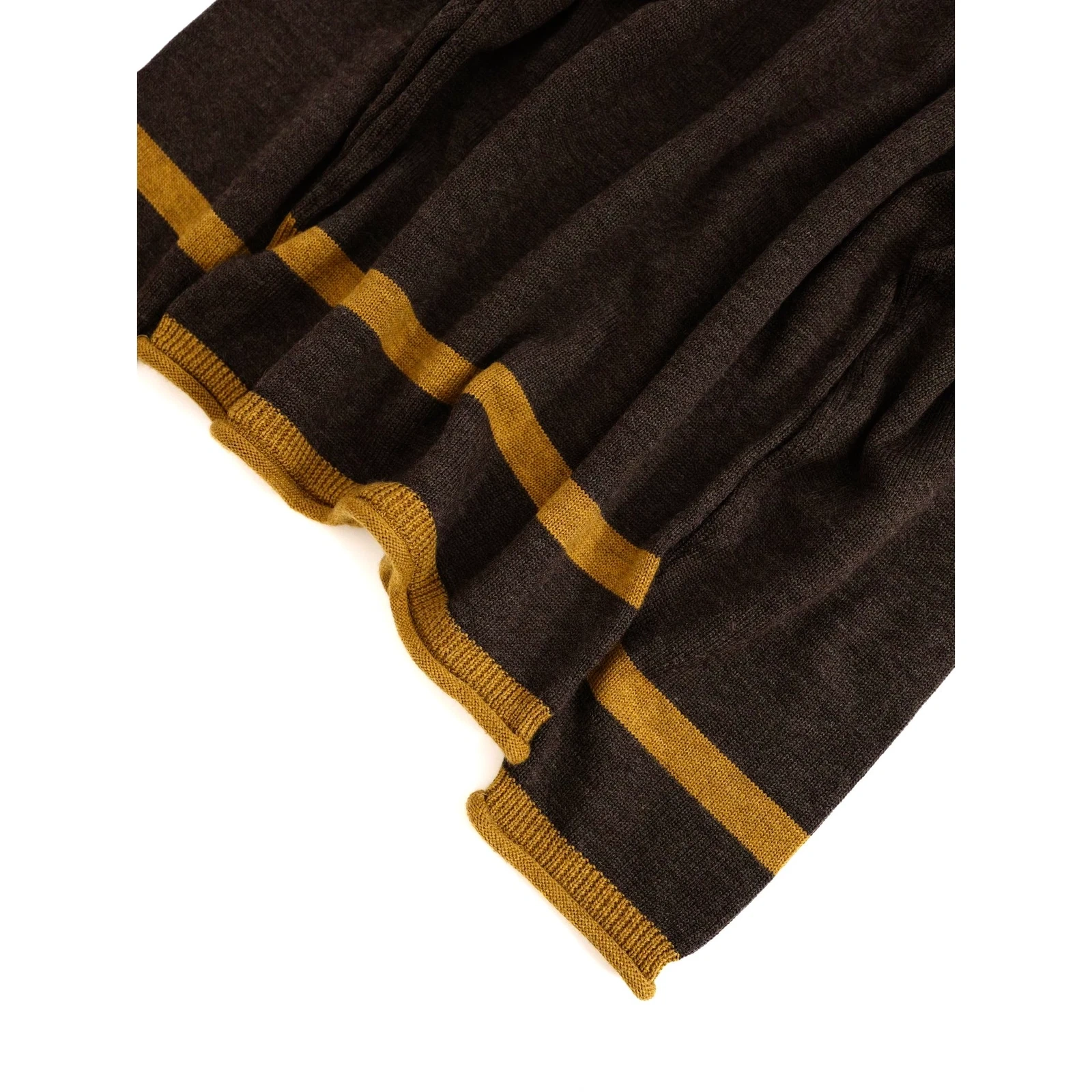 YOHJI YAMAMOTO Pull en laine Marron vintage, passéist — photo 13