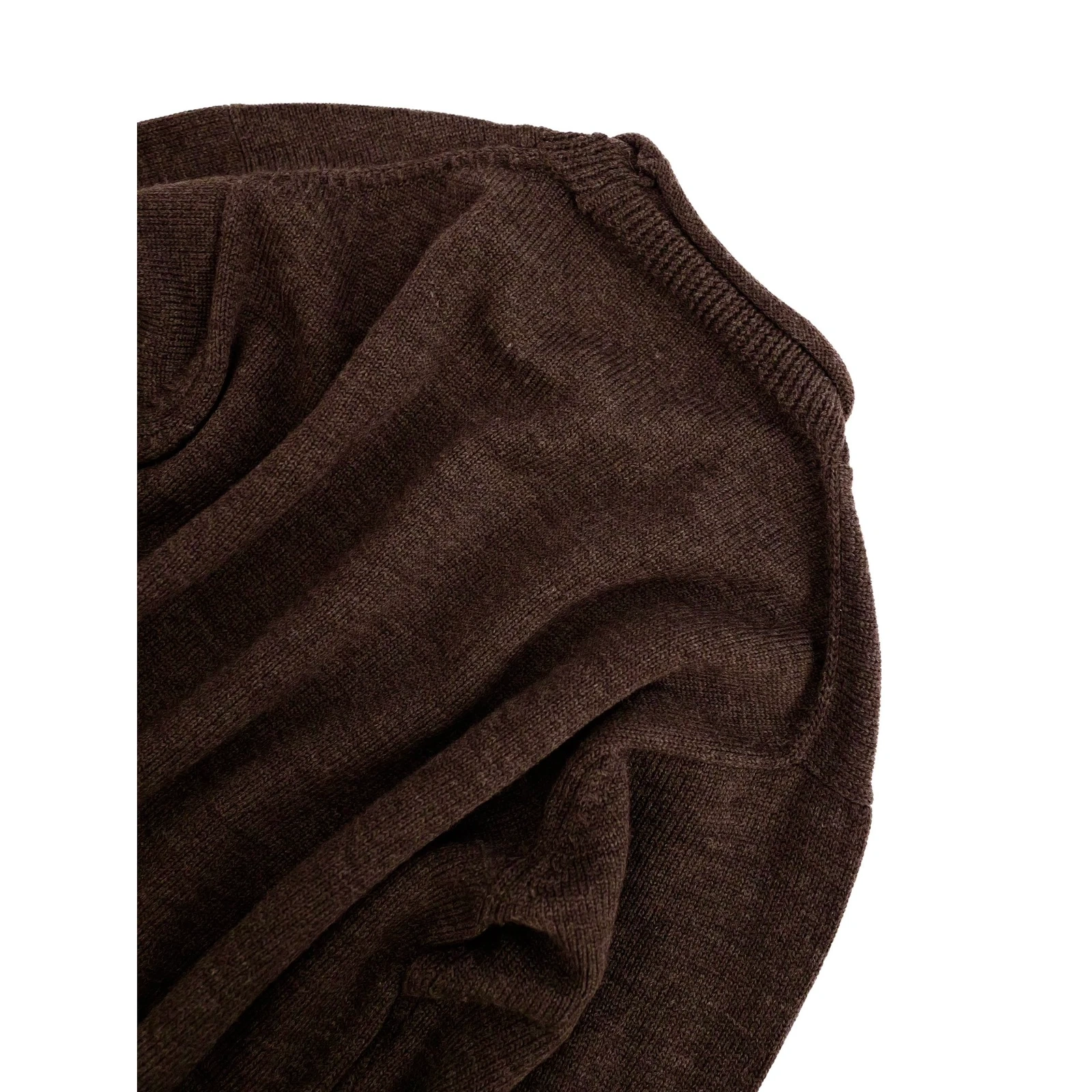 YOHJI YAMAMOTO Pull en laine Marron vintage, passéist — photo 14