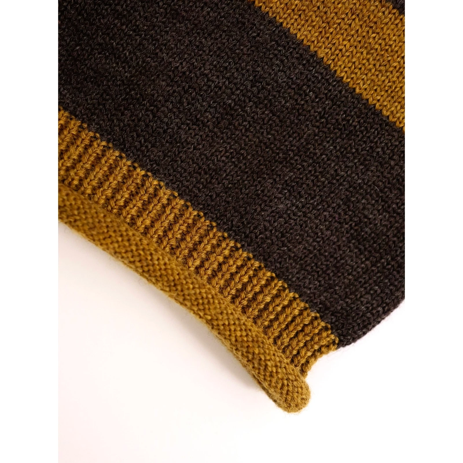 YOHJI YAMAMOTO Pull en laine Marron vintage, passéist — photo 4