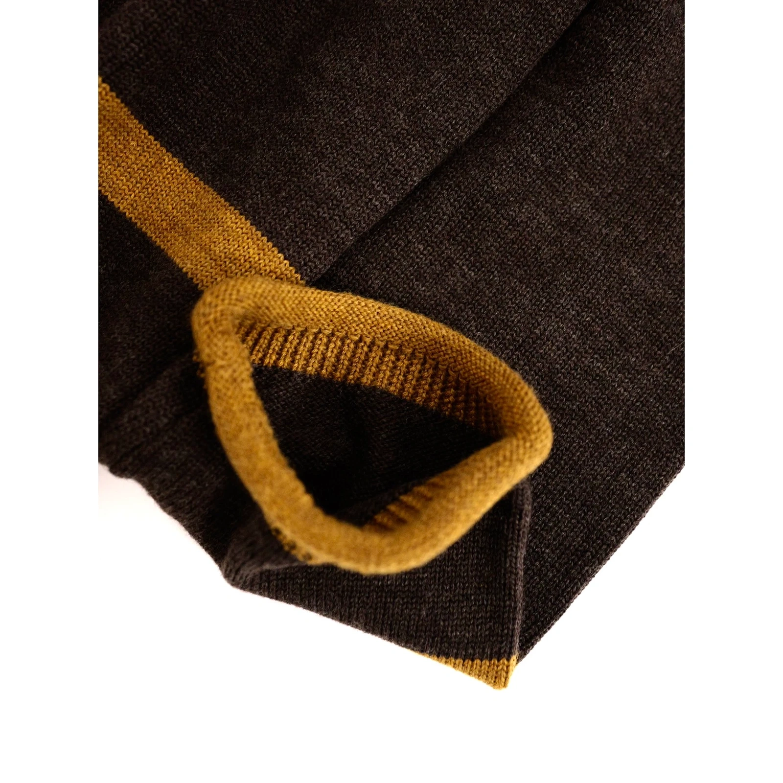 YOHJI YAMAMOTO Pull en laine Marron vintage, passéist — photo 5