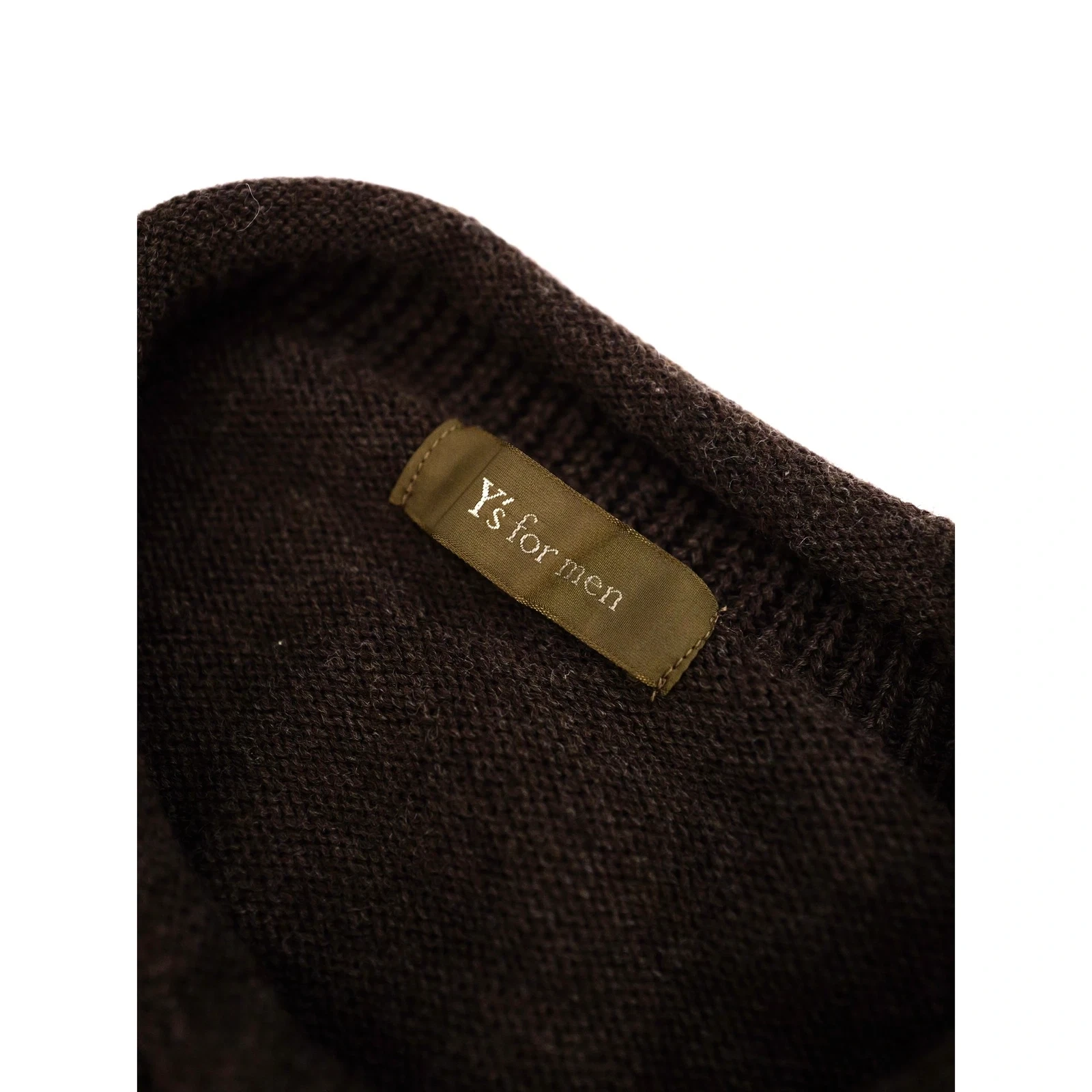 YOHJI YAMAMOTO Pull en laine Marron vintage, passéist — photo 6