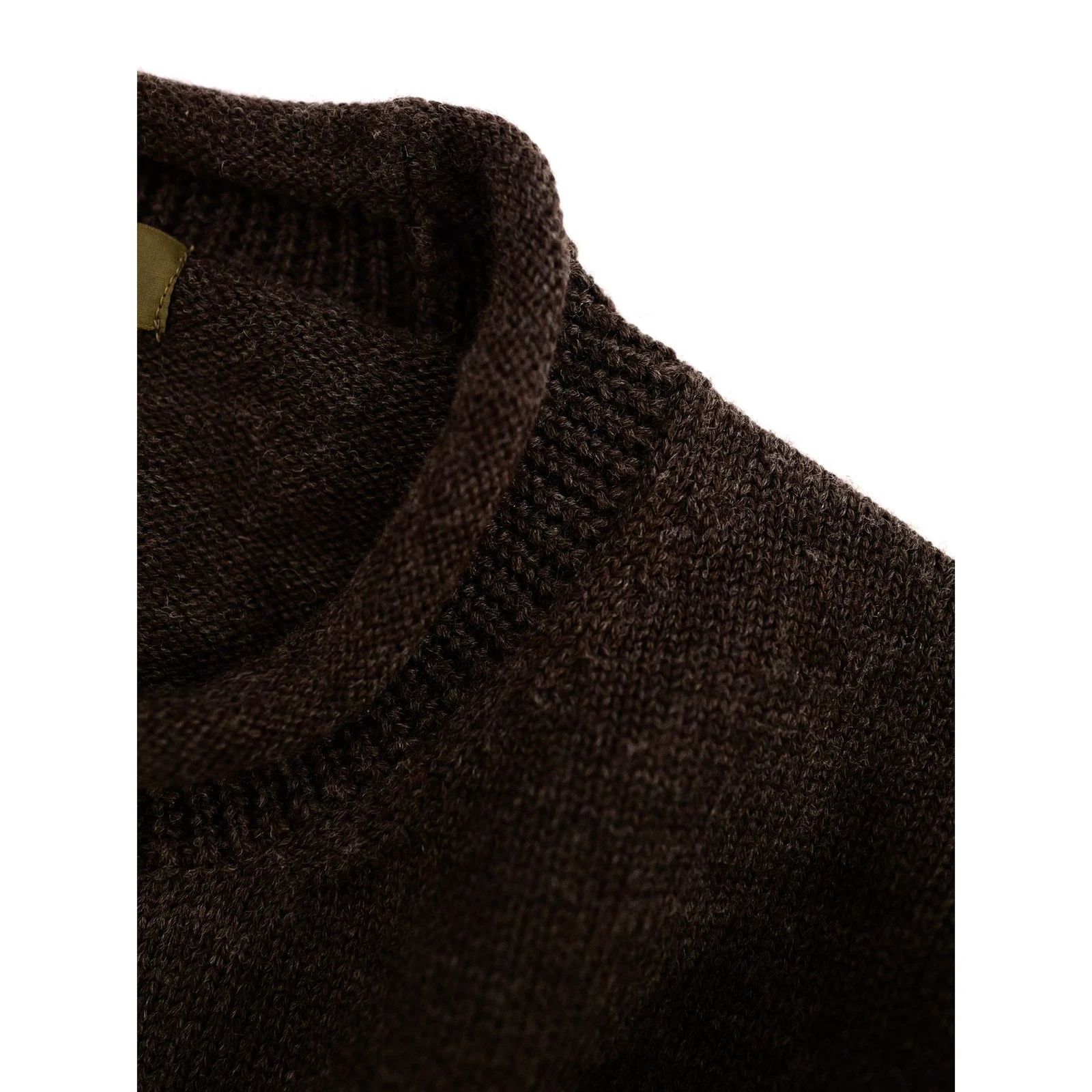 YOHJI YAMAMOTO Pull en laine Marron vintage, passéist — photo 7