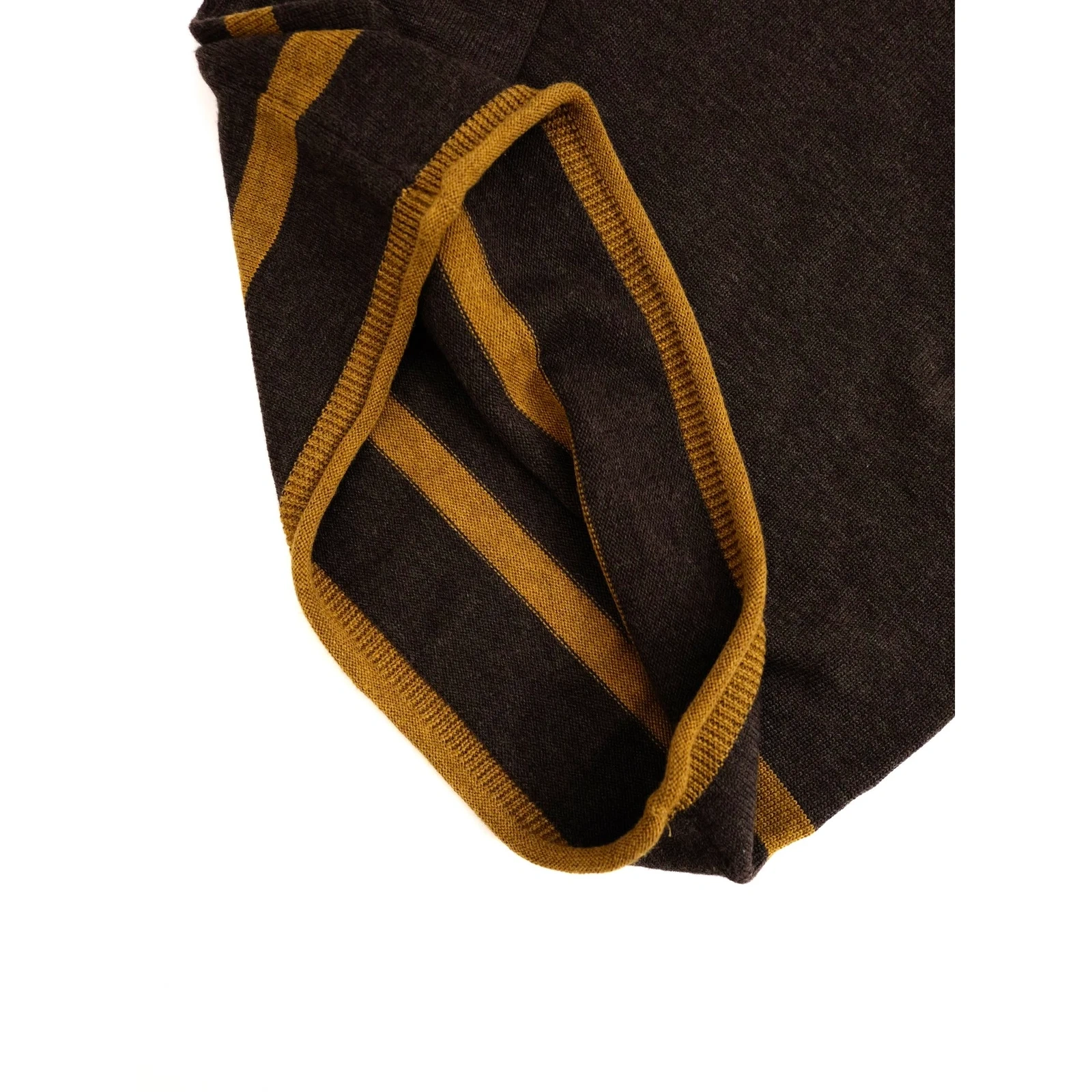 YOHJI YAMAMOTO Pull en laine Marron vintage, passéist — photo 9