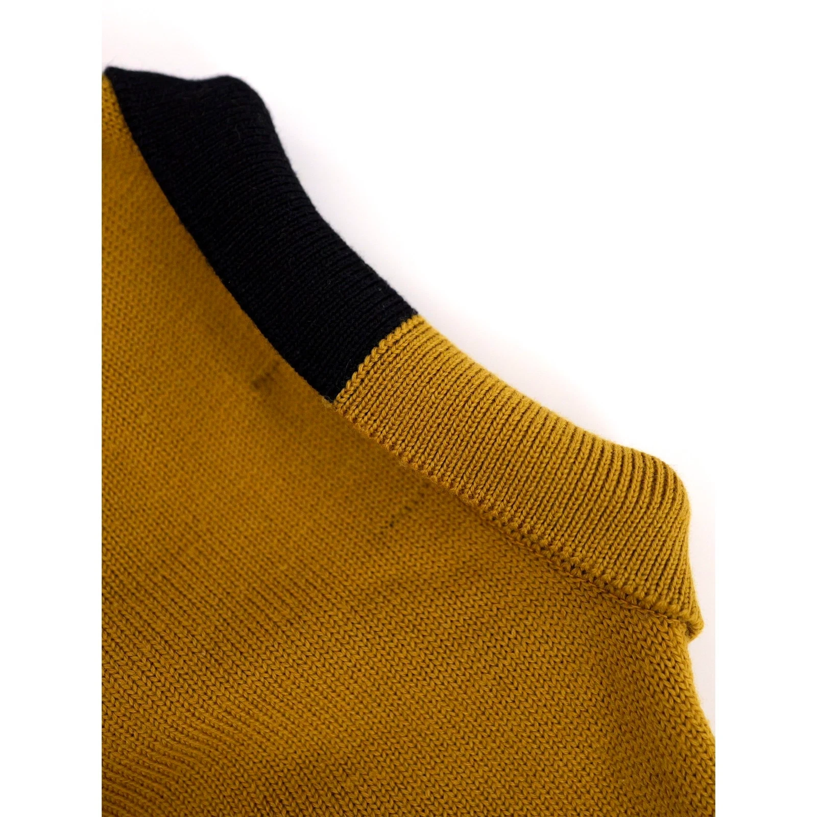 JUNKO KOSHINO Pull en laine Jaune vintage, passéist — photo 15